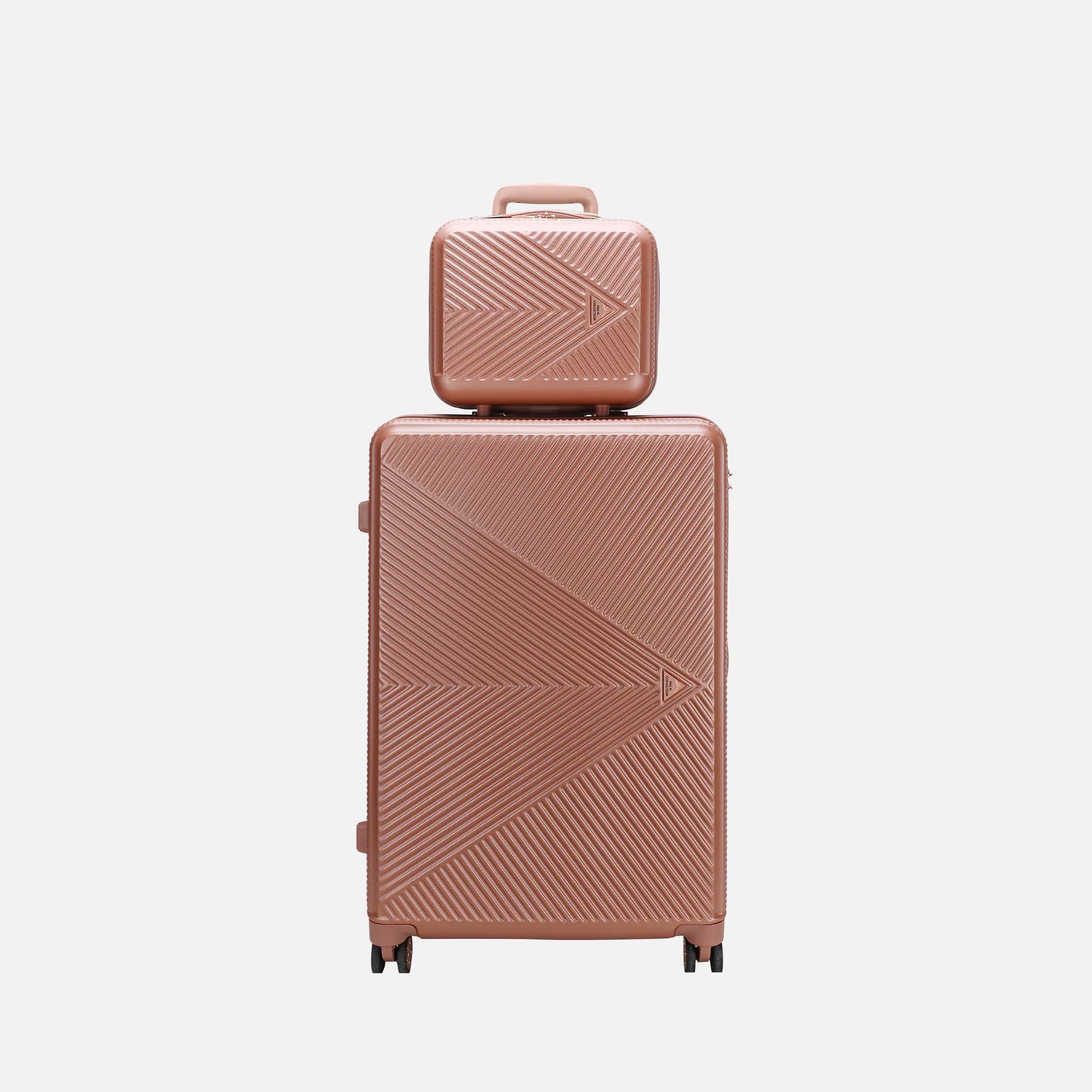 MKF Collection by Mia K. - Felicity Carry-on Roller and Cosmetic Case Set