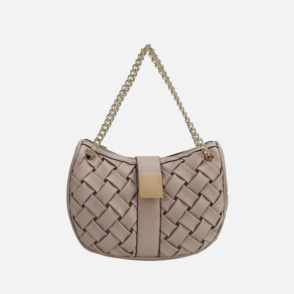 MKF Collection by Mia K. - Solari Braided Chain Shoulder Bag