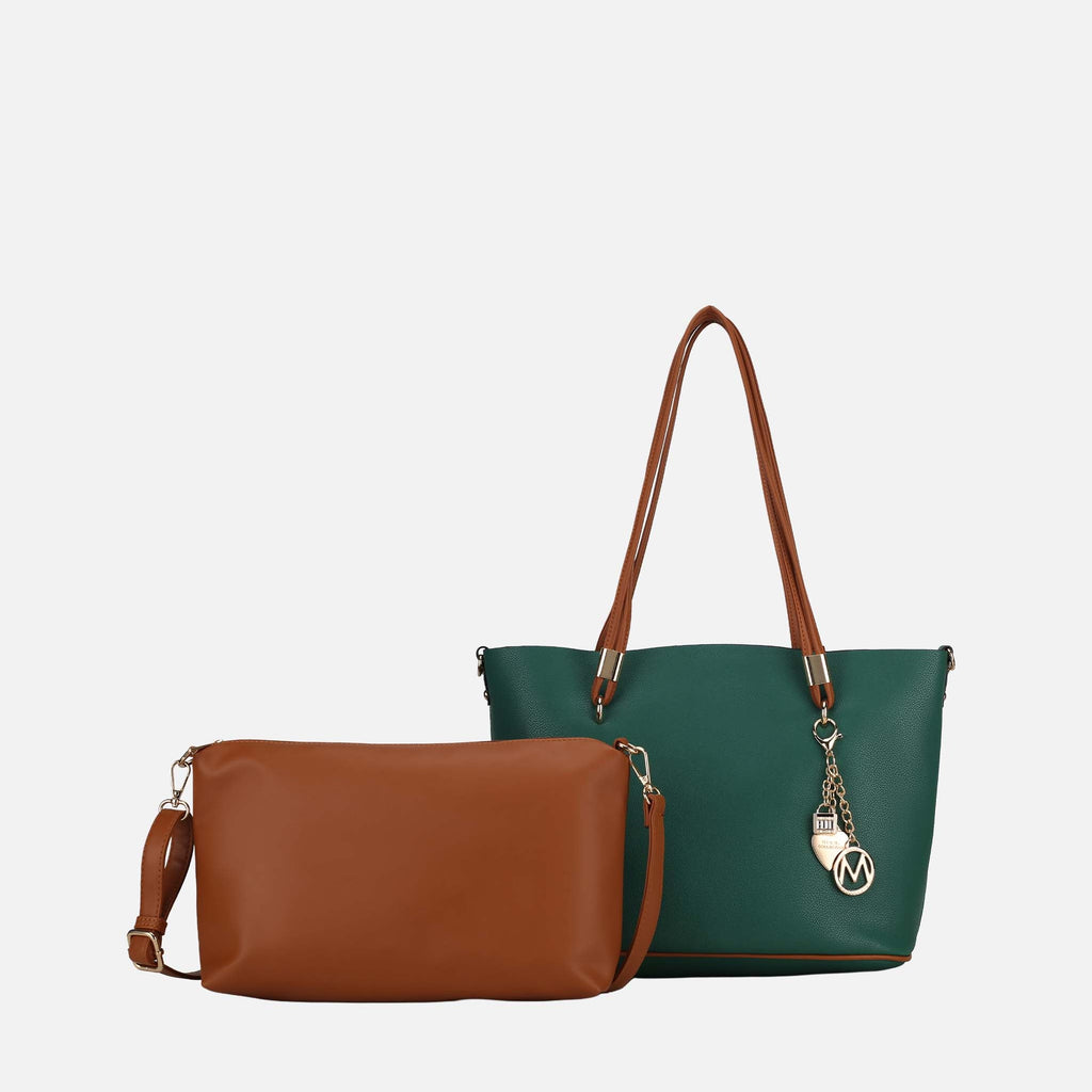 MKF Collection by Mia K. - Malay Tote Bag and Cosmetic Pouch Set
