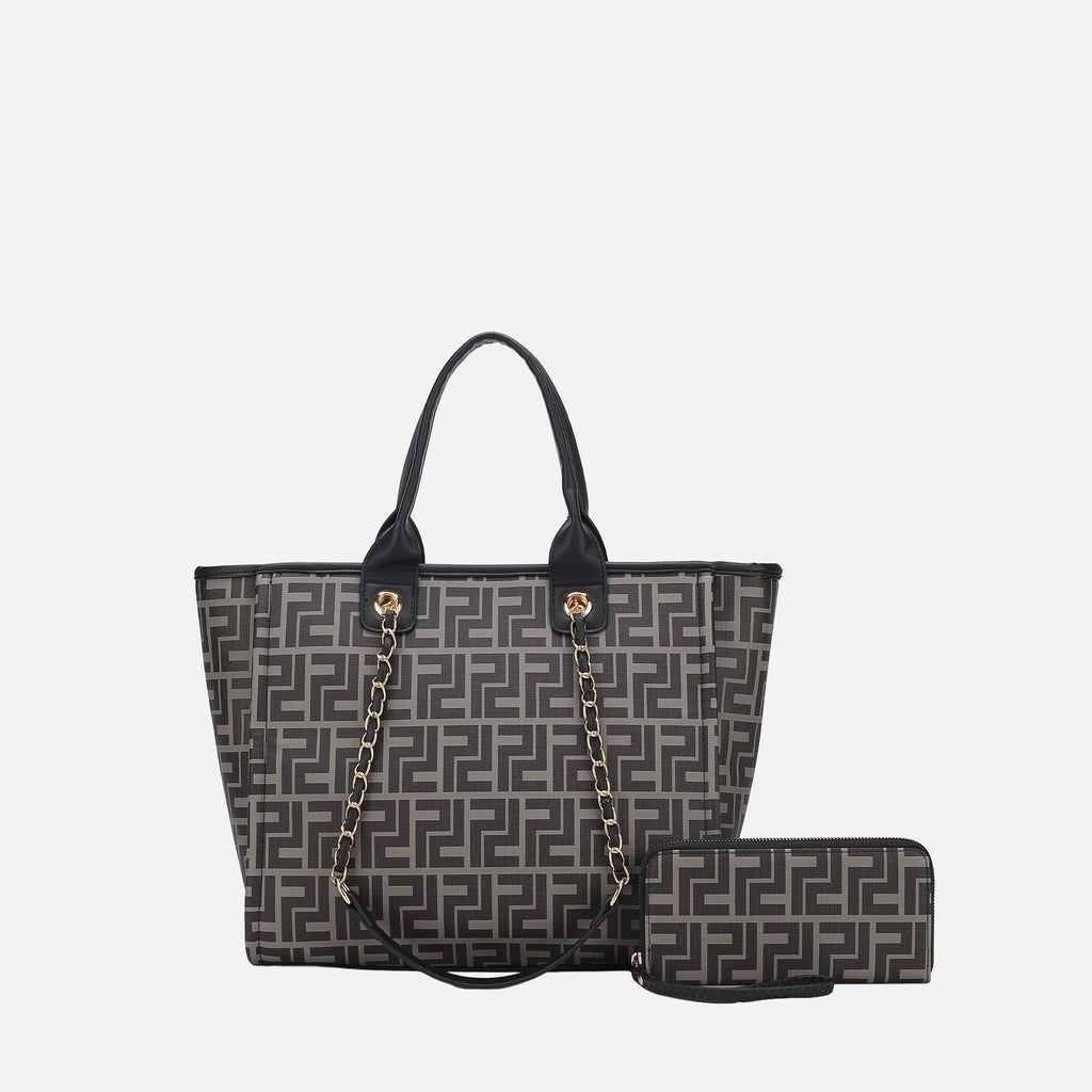 MKF Collection by Mia K. - Marlene Tote Bag and Wallet Set