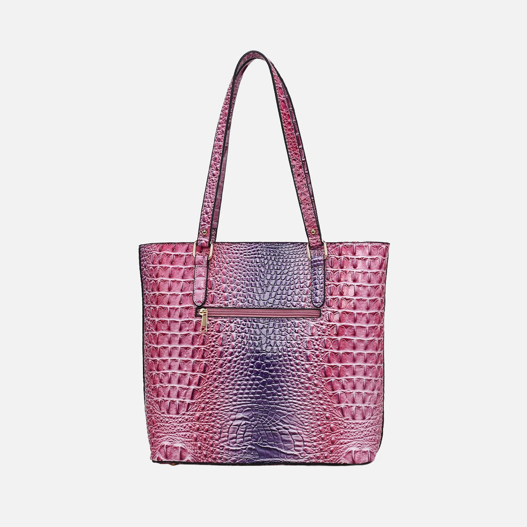 Piper Gradient Croc Tote Bag and Set