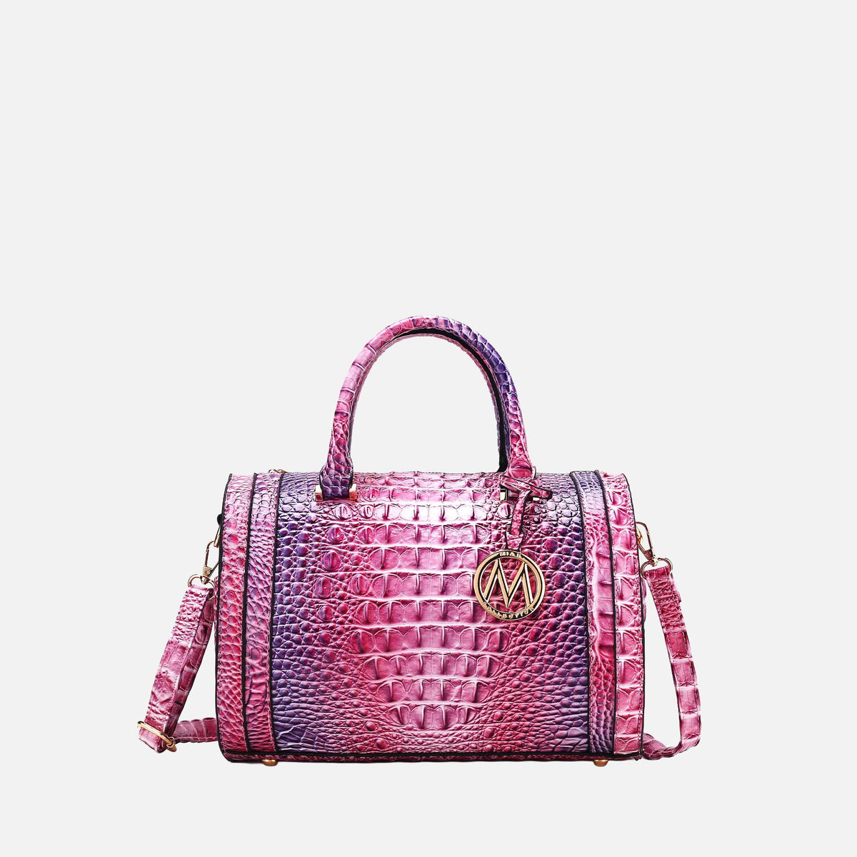 Eleanor Gradient Croc Shoulder Bag