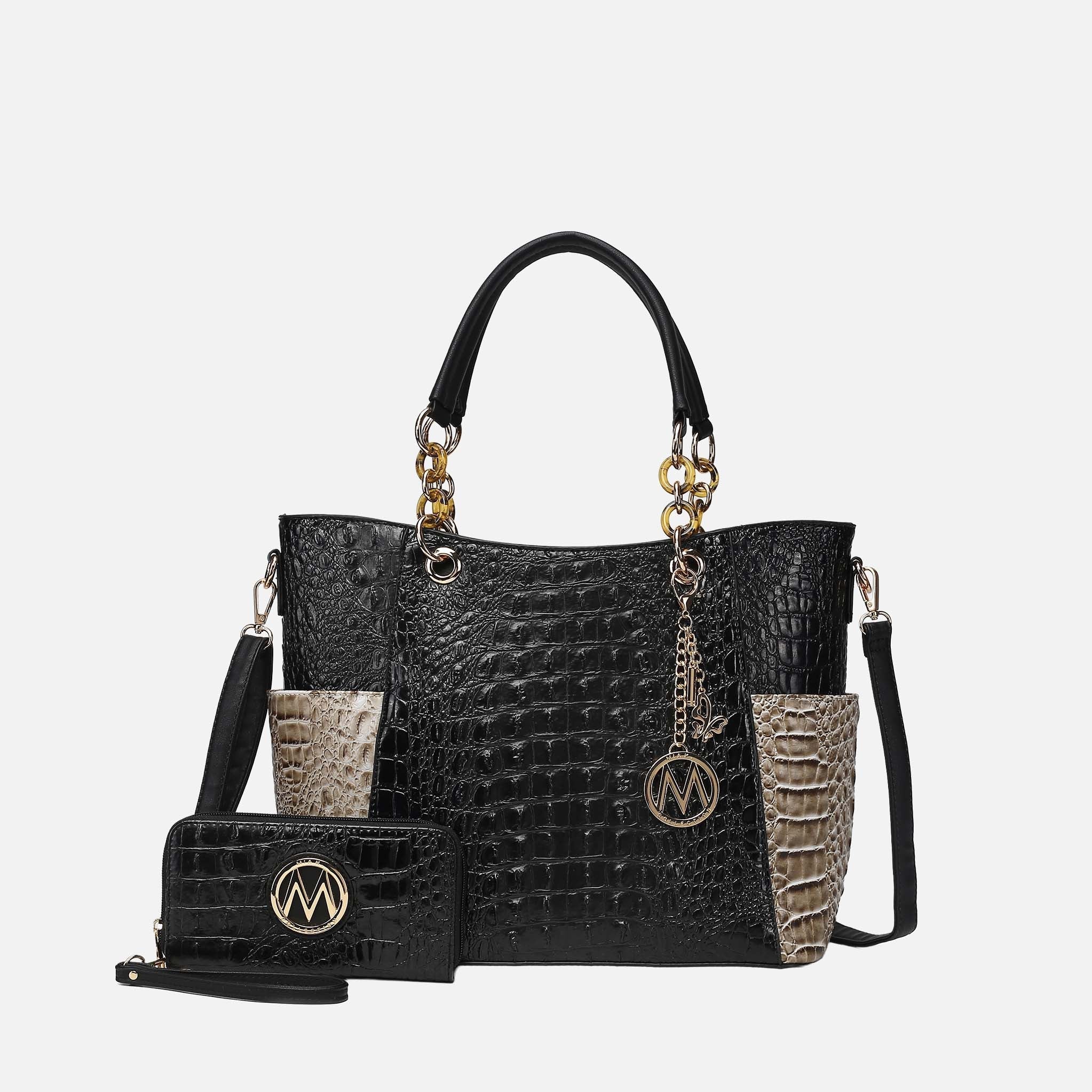 MKF Collection by Mia K. - Merlina Tote Bag and Wallet Set