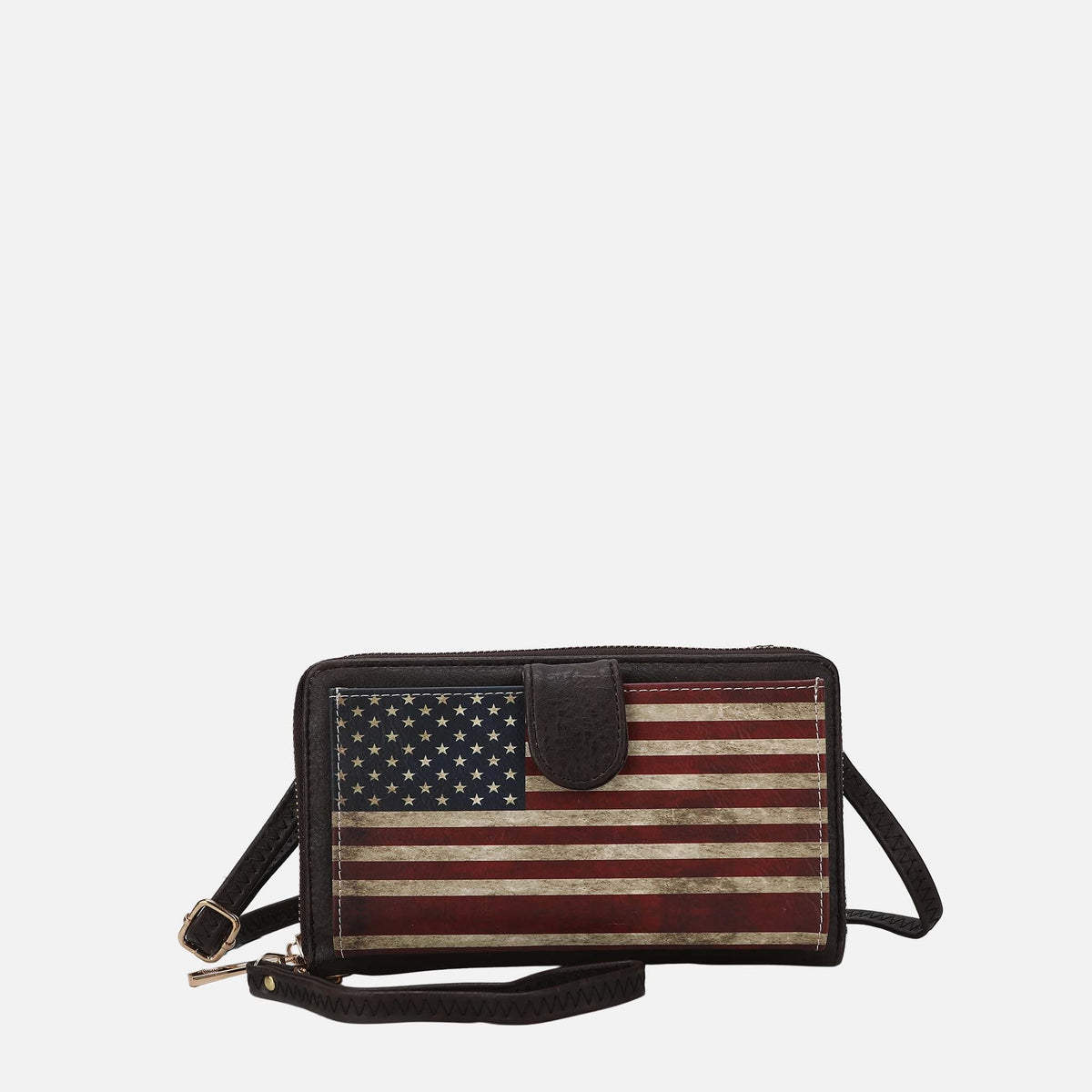 Kiara Printed Flag Phone Crossbody Bag