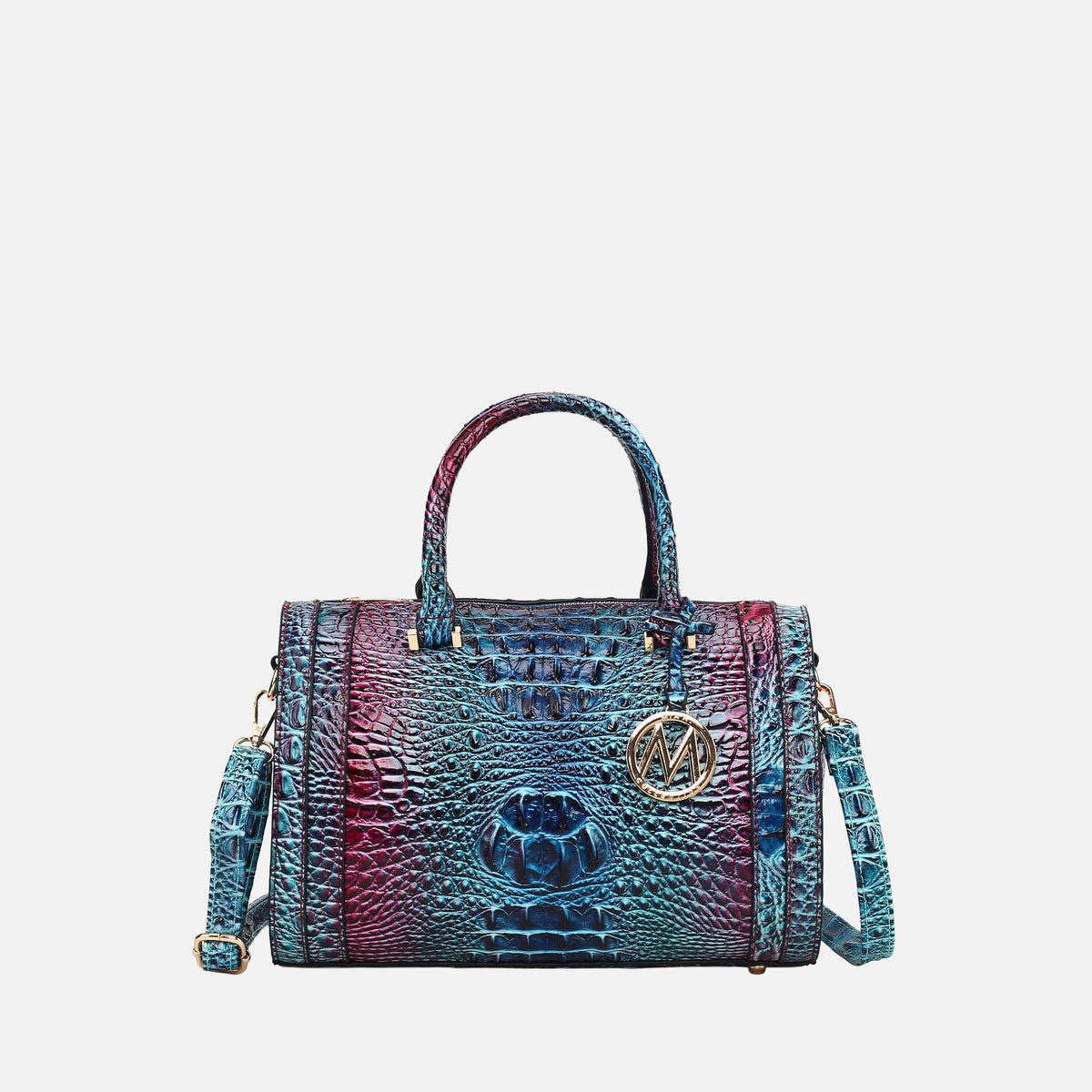 Eleanor Gradient Croc Shoulder Bag