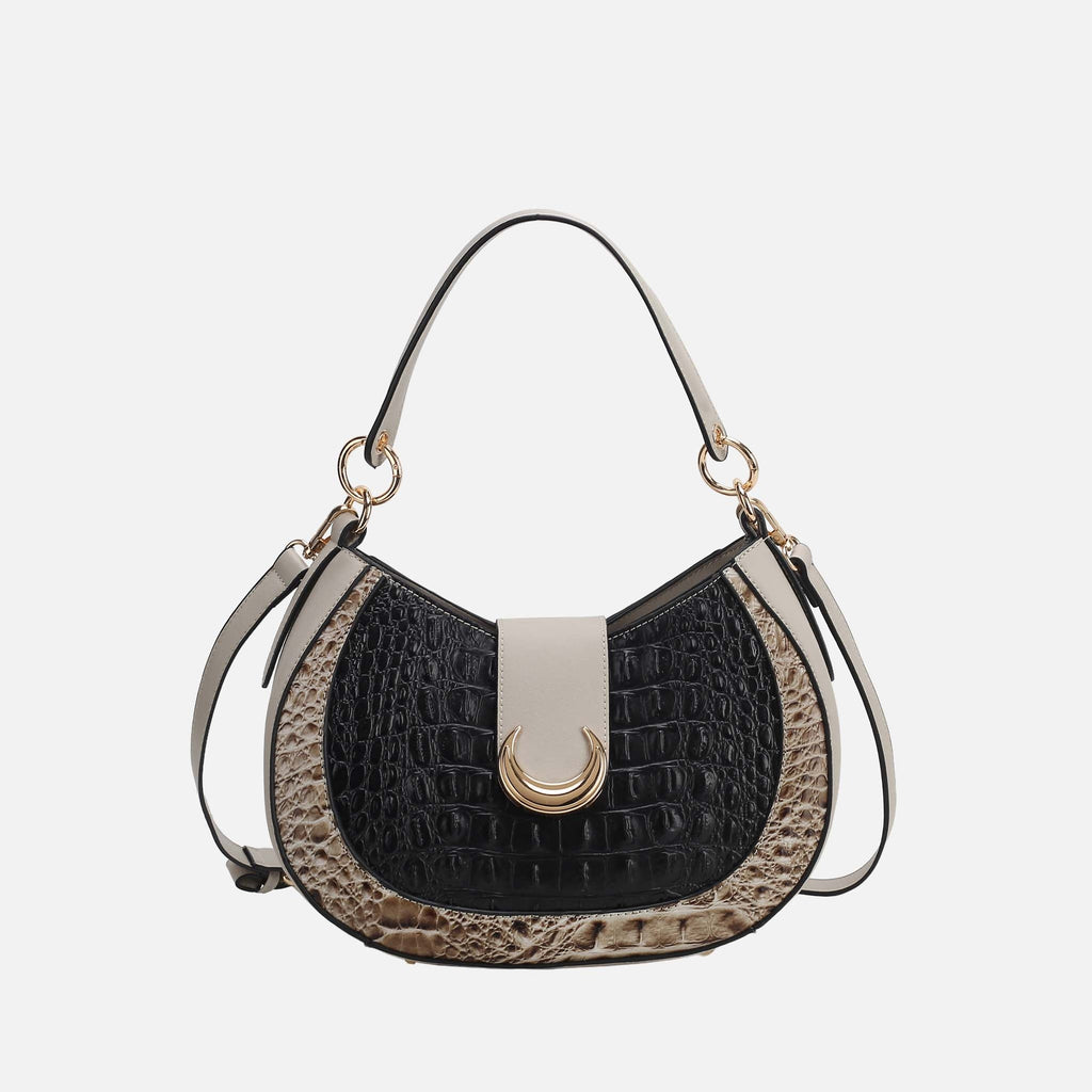 MKF Collection by Mia K. - Jain Croc-Embossed Shoulder Bag