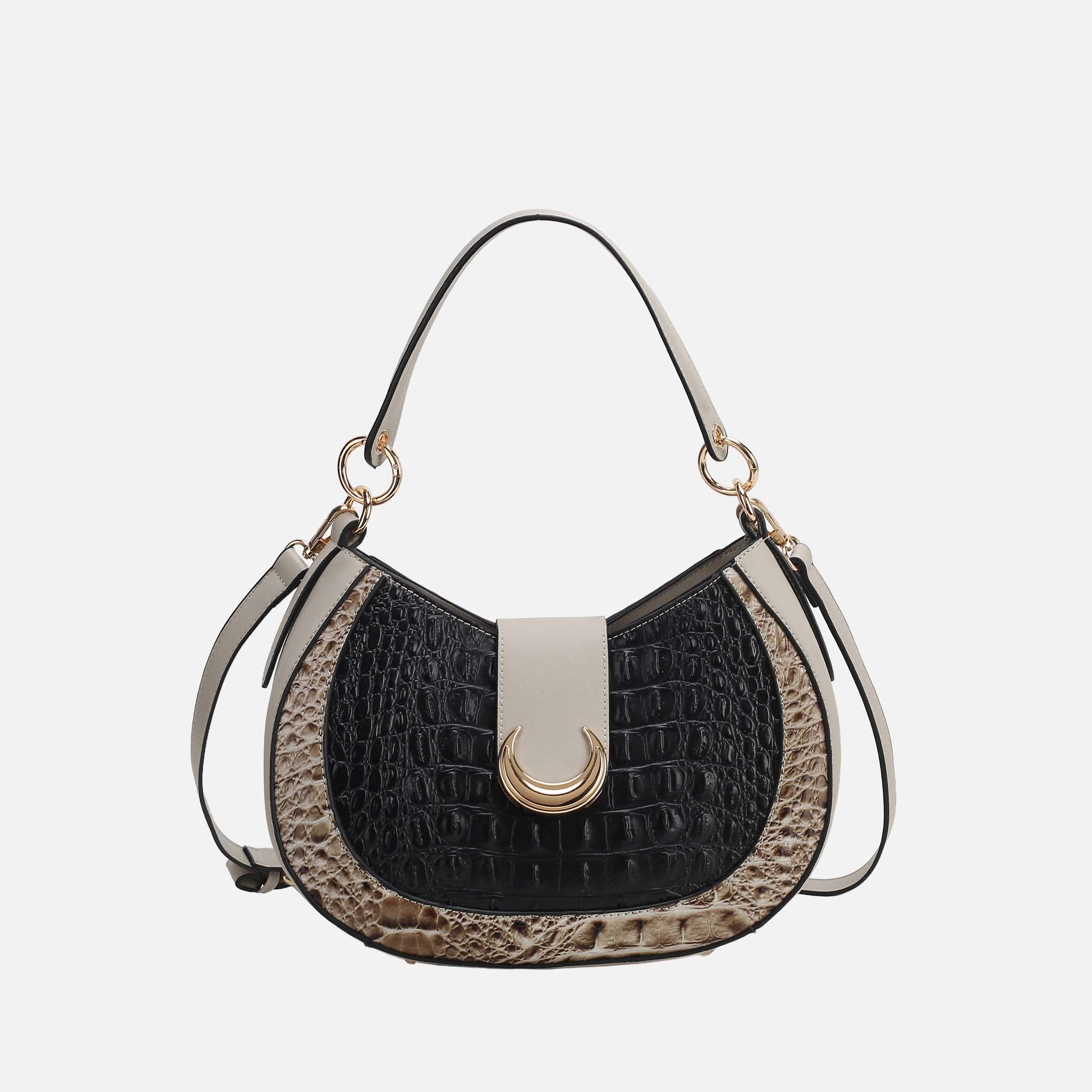 MKF Collection by Mia K. - Jain Croc-Embossed Shoulder Bag