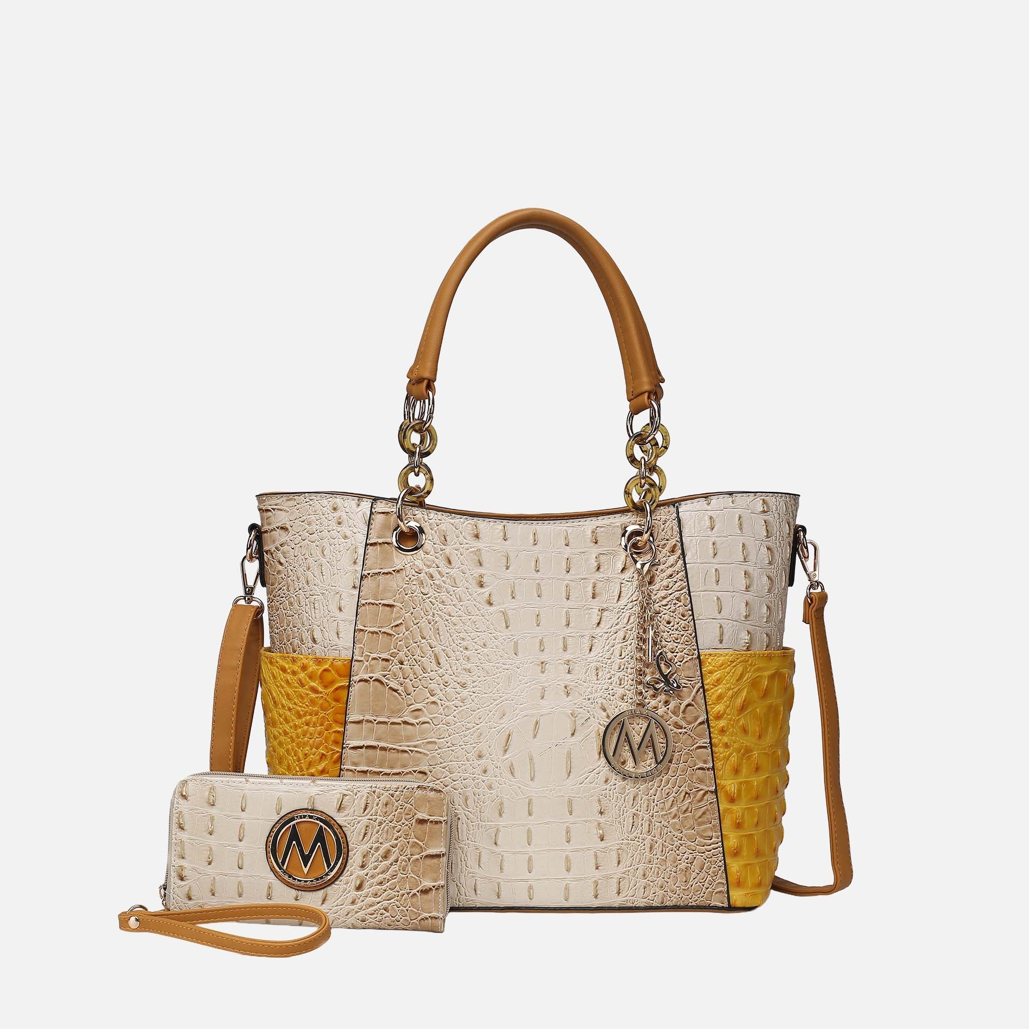 MKF Collection by Mia K. - Merlina Tote Bag and Wallet Set