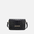Vanta Solid Croc Saddle Bag