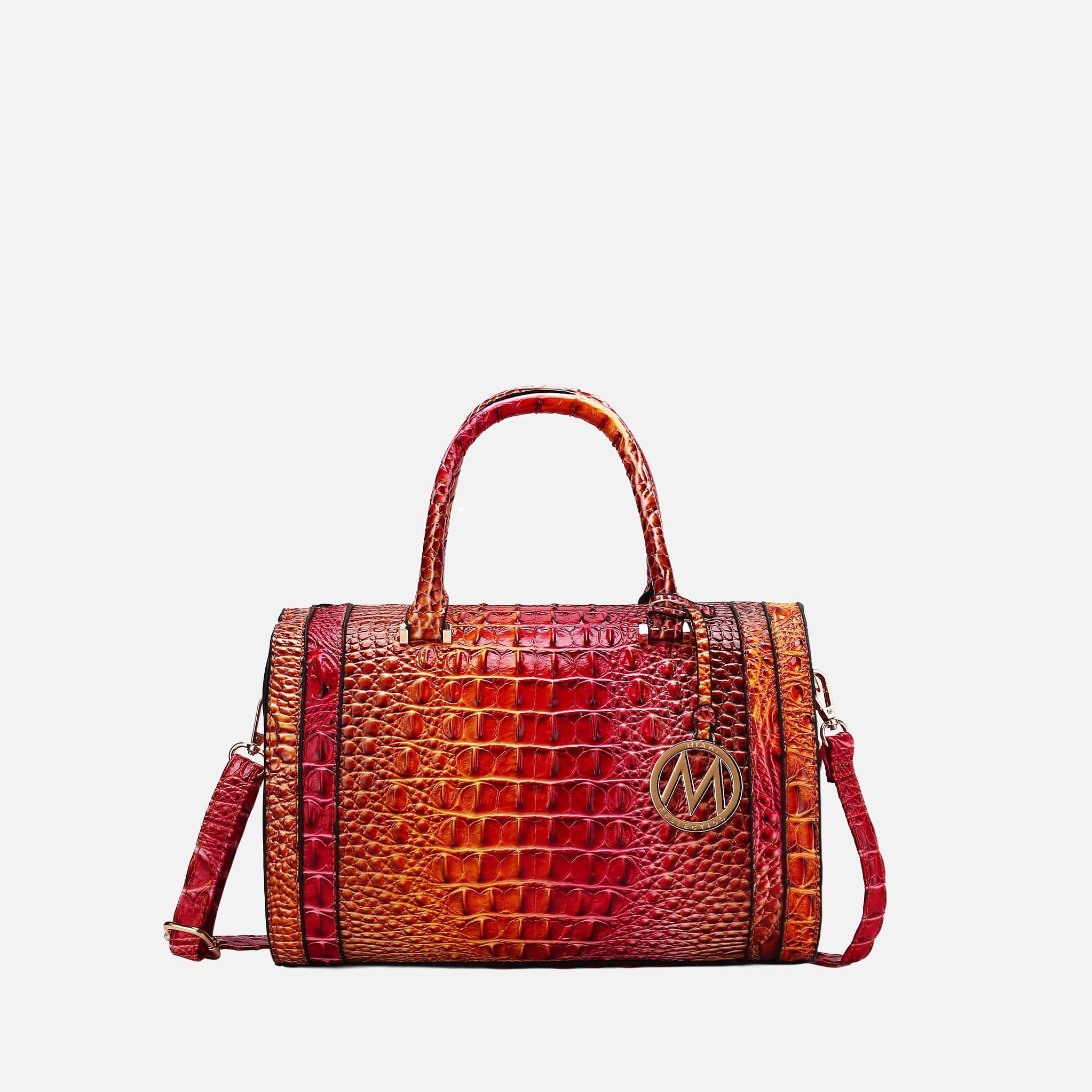 MKF Collection by Mia K. - Eleanor Gradient Croc Shoulder Bag