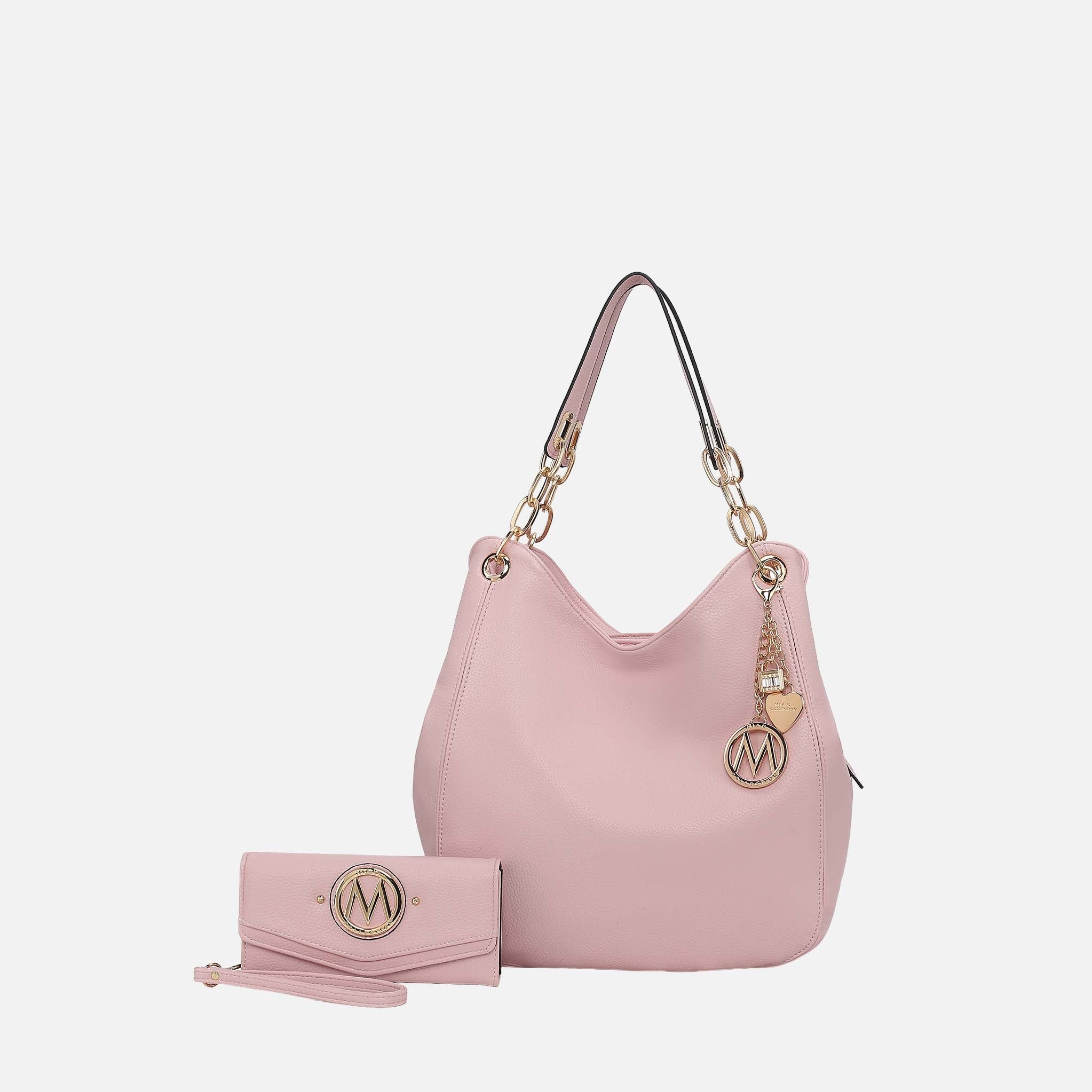 MKF Collection by Mia K. - Ashley Hobo Bag and Wallet Set