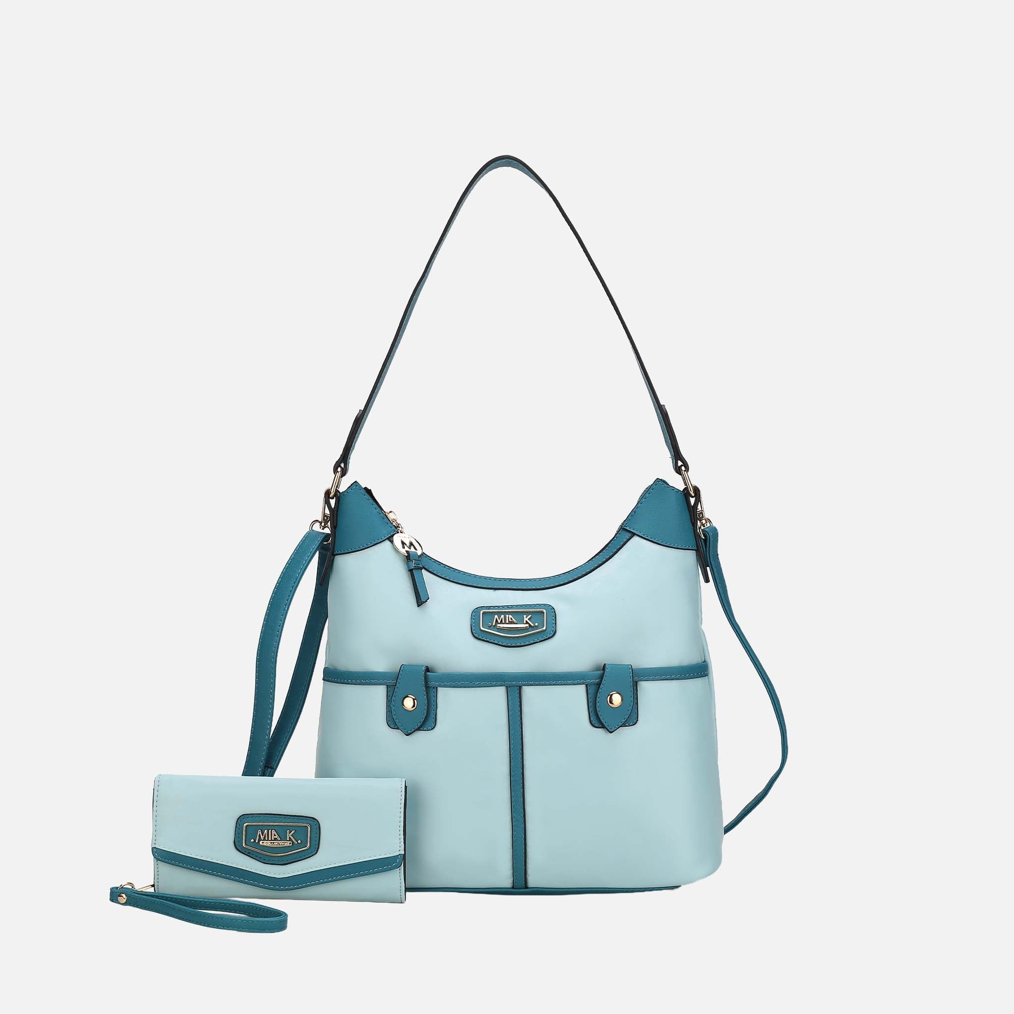 MKF Collection by Mia K. - Harper Nylon Shoulder Bag and set