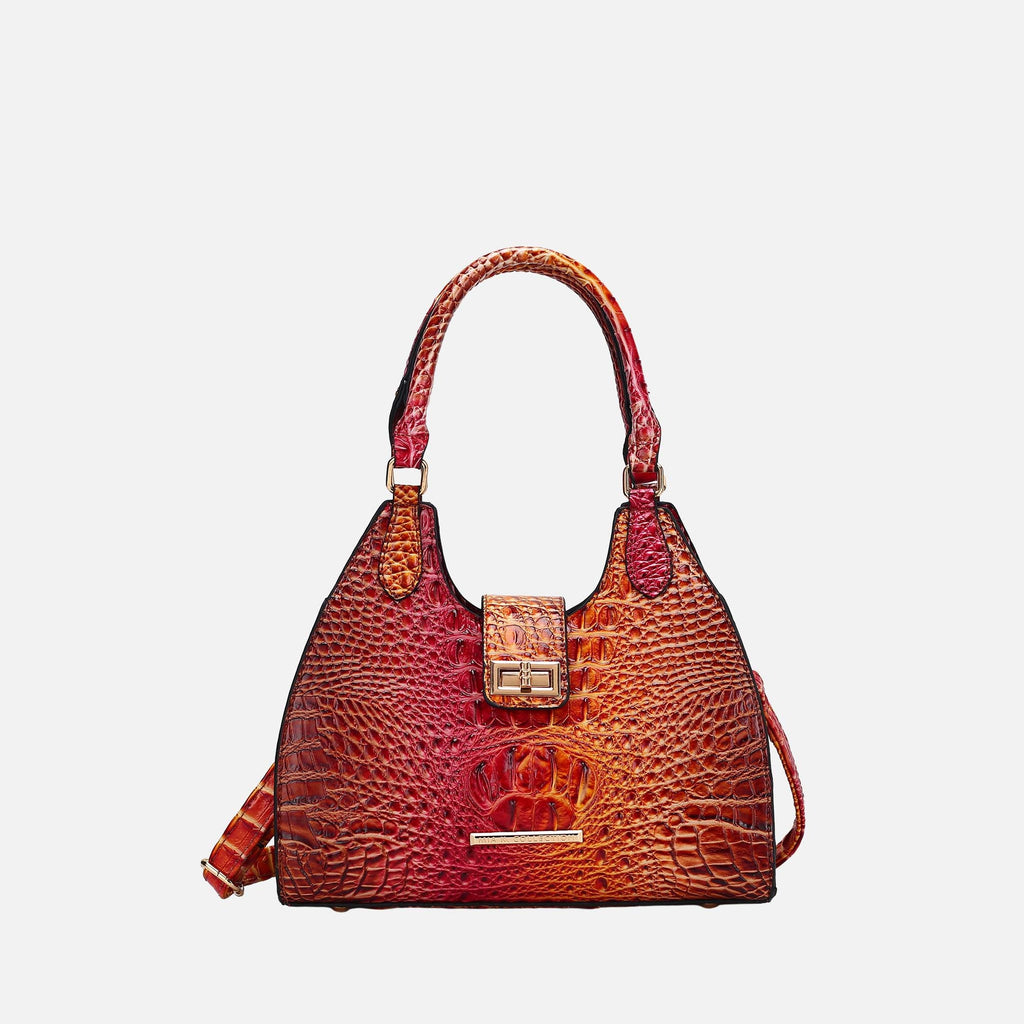 MKF Collection by Mia K. - Ava Gradient Croc Tote Bag