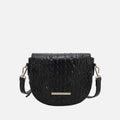 Amalia Solid Croc Crossbody Bag