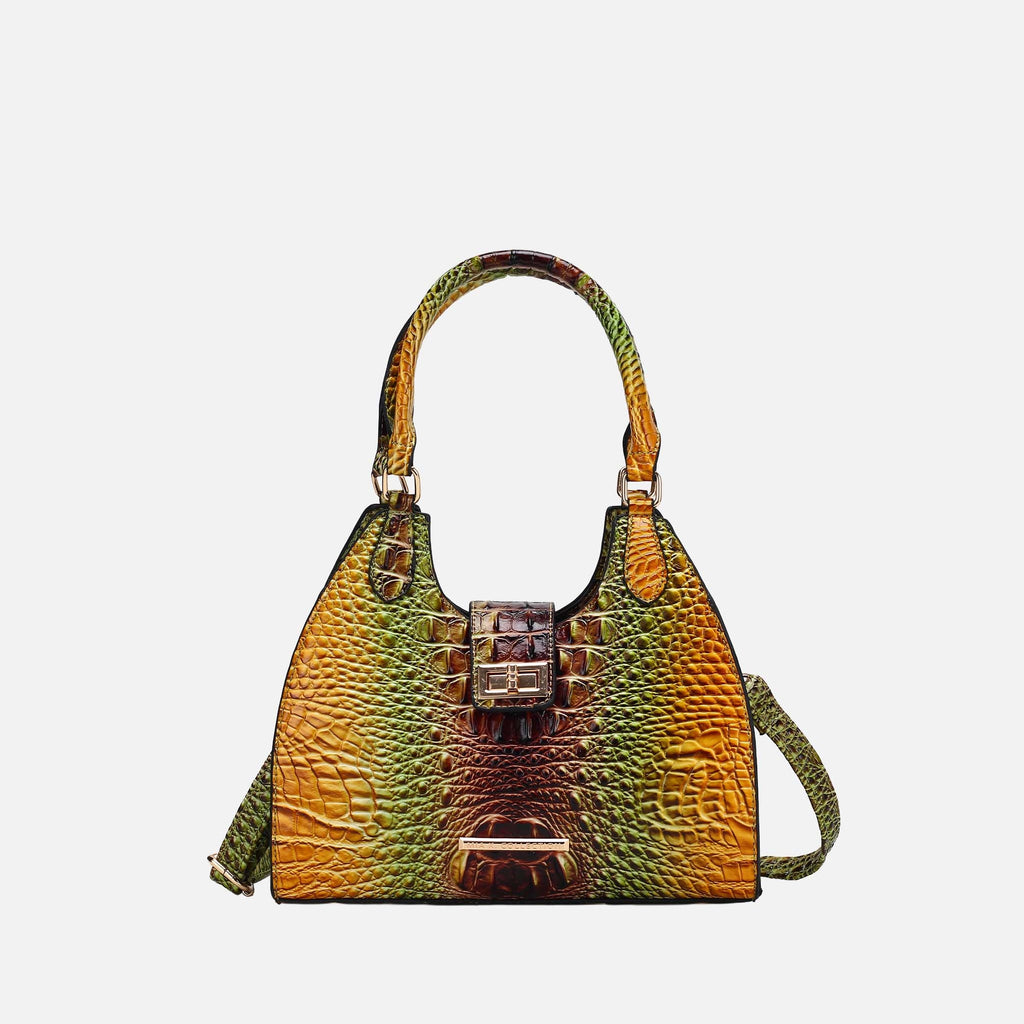 MKF Collection by Mia K. - Ava Gradient Croc Tote Bag