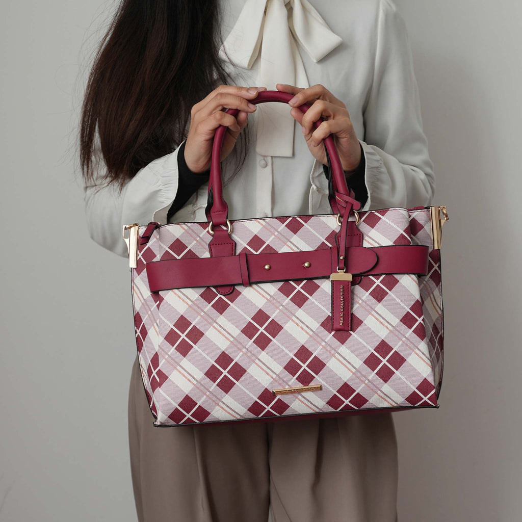 Vivian Plaid Shoulder Bag