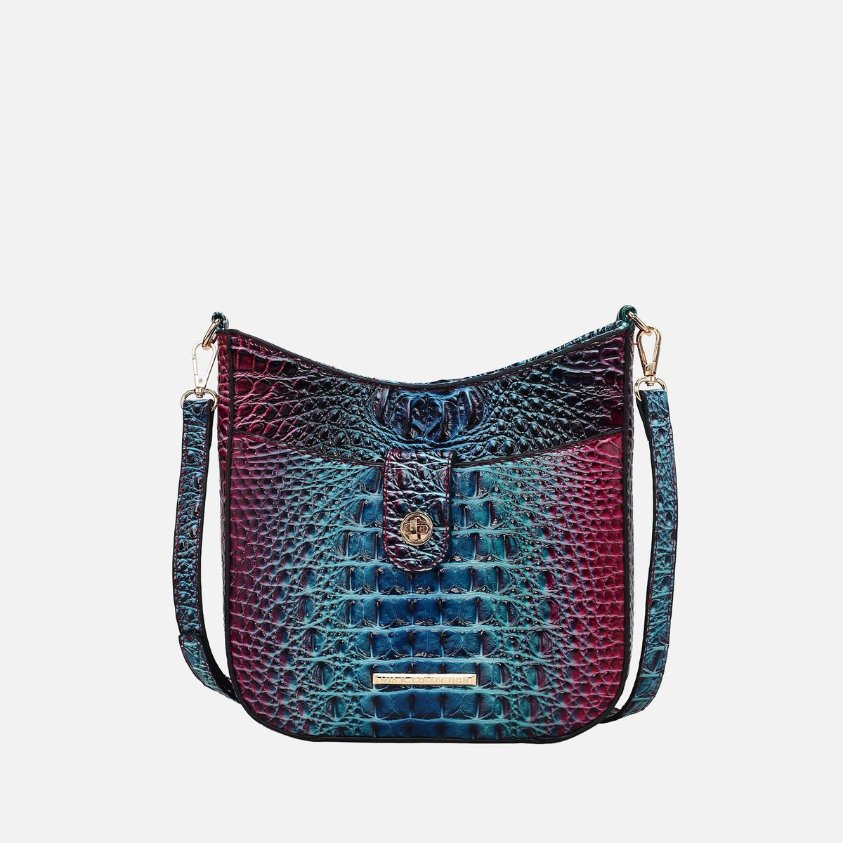 Giovana Gradient Croc Crossbody Bag