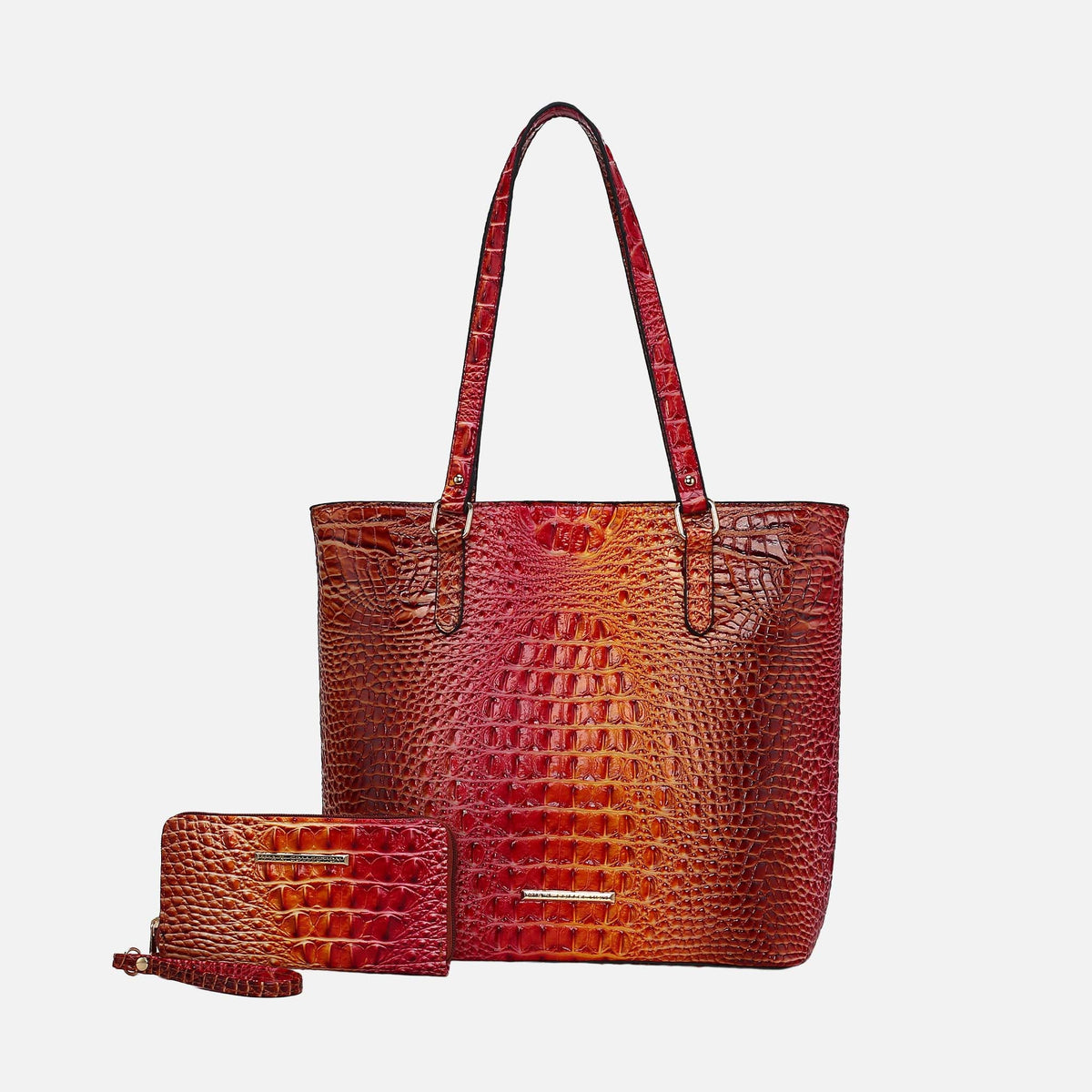 Piper Gradient Croc Tote Bag and Set