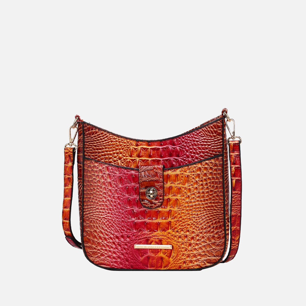 MKF Collection by Mia K. - Giovana Gradient Croc Crossbody Bag