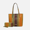 MKF Collection by Mia K. - Piper Gradient Croc Tote Bag and Set