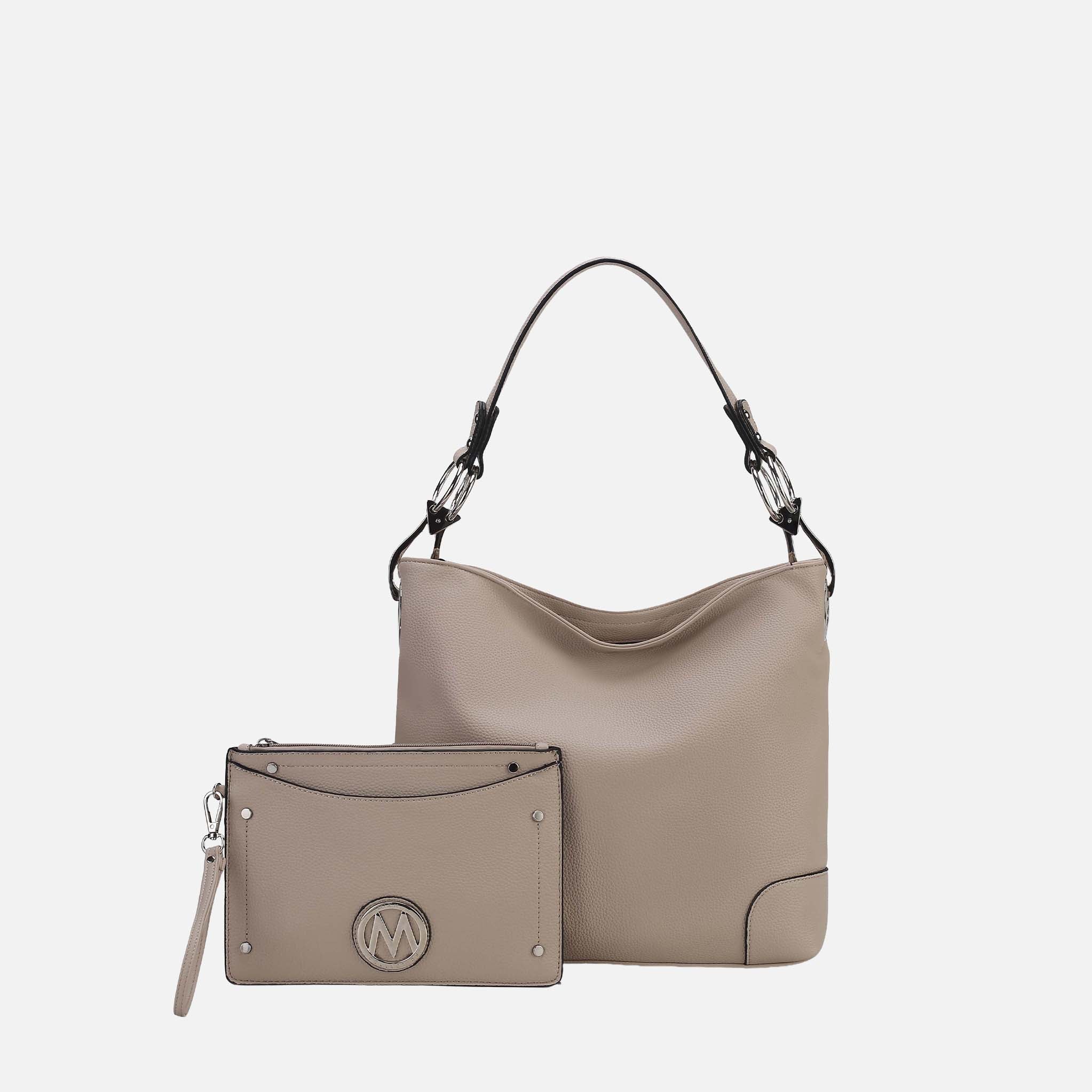 MKF Collection by Mia K. - Viviana Hobo Bag and Wristlet Set