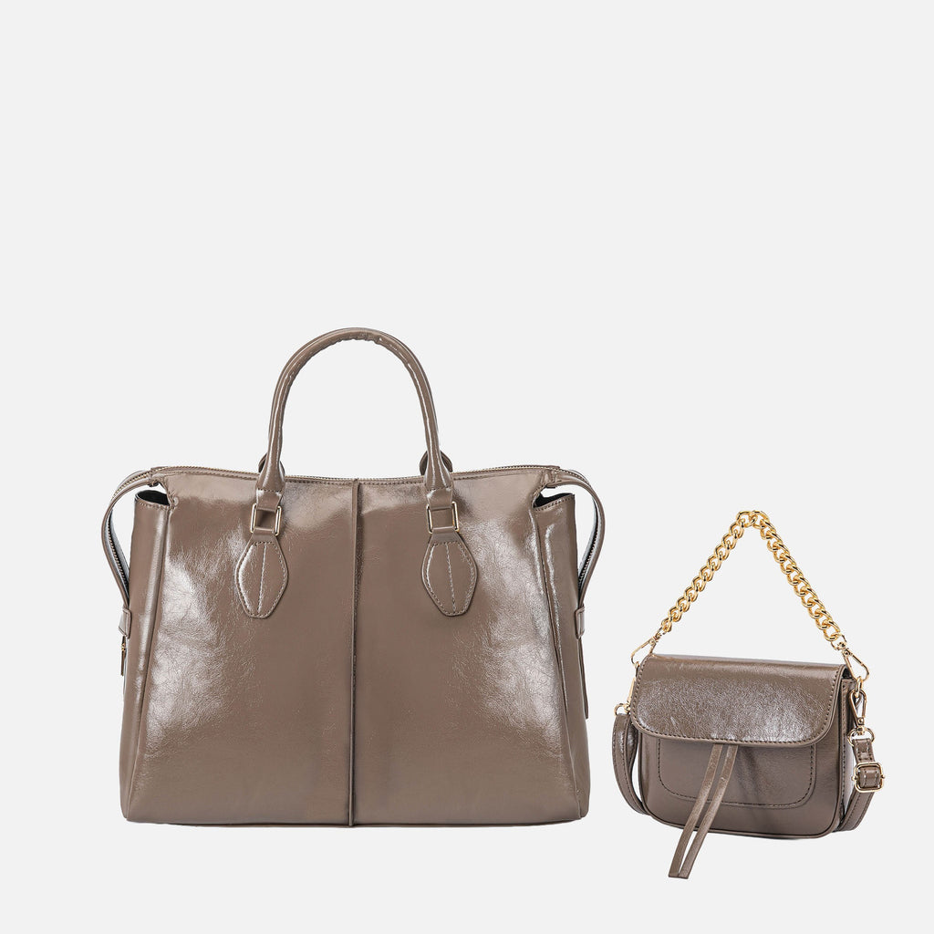 MKF Collection by Mia K. - Yareli Tote Bag  with Mini Bag- 2-piece set