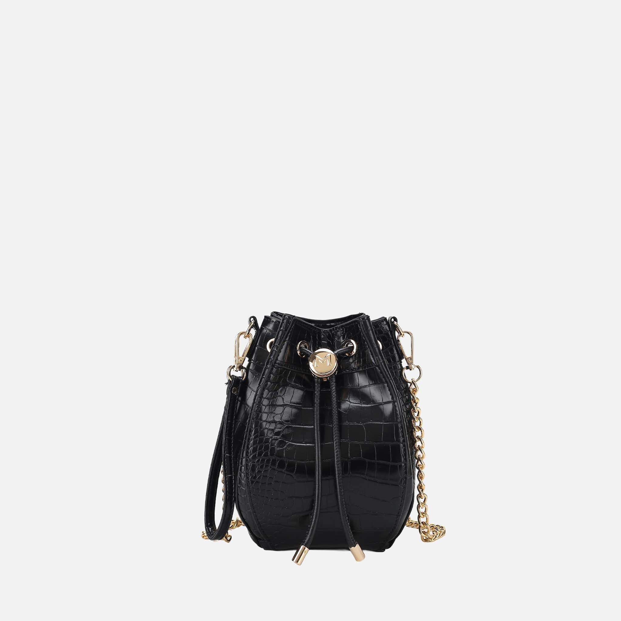 MKF Collection by Mia K. - Cassidy Embossed Bucket Bag