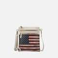 MKF Collection by Mia K. - Genesis Printed Flag Crossbody Bag