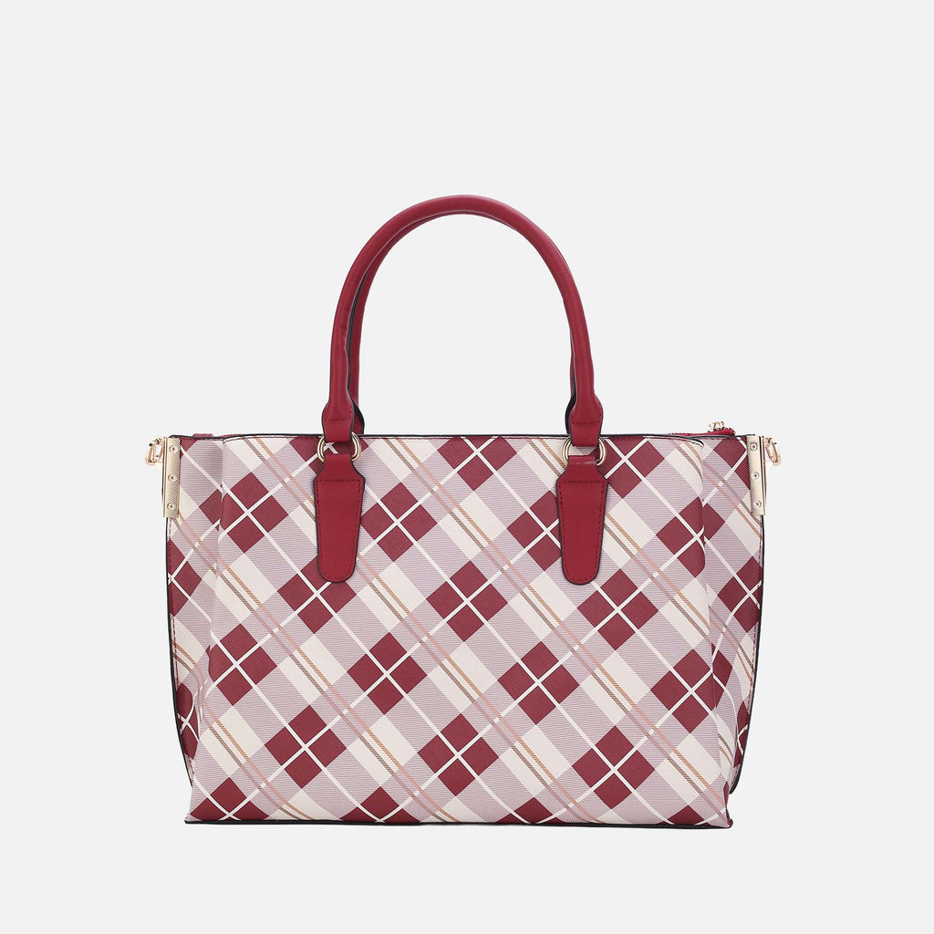 Vivian Plaid Shoulder Bag