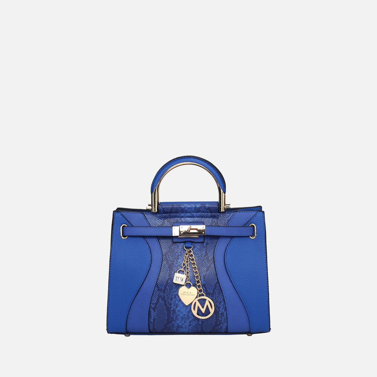 Cassia Snake embossed Satchel Bag