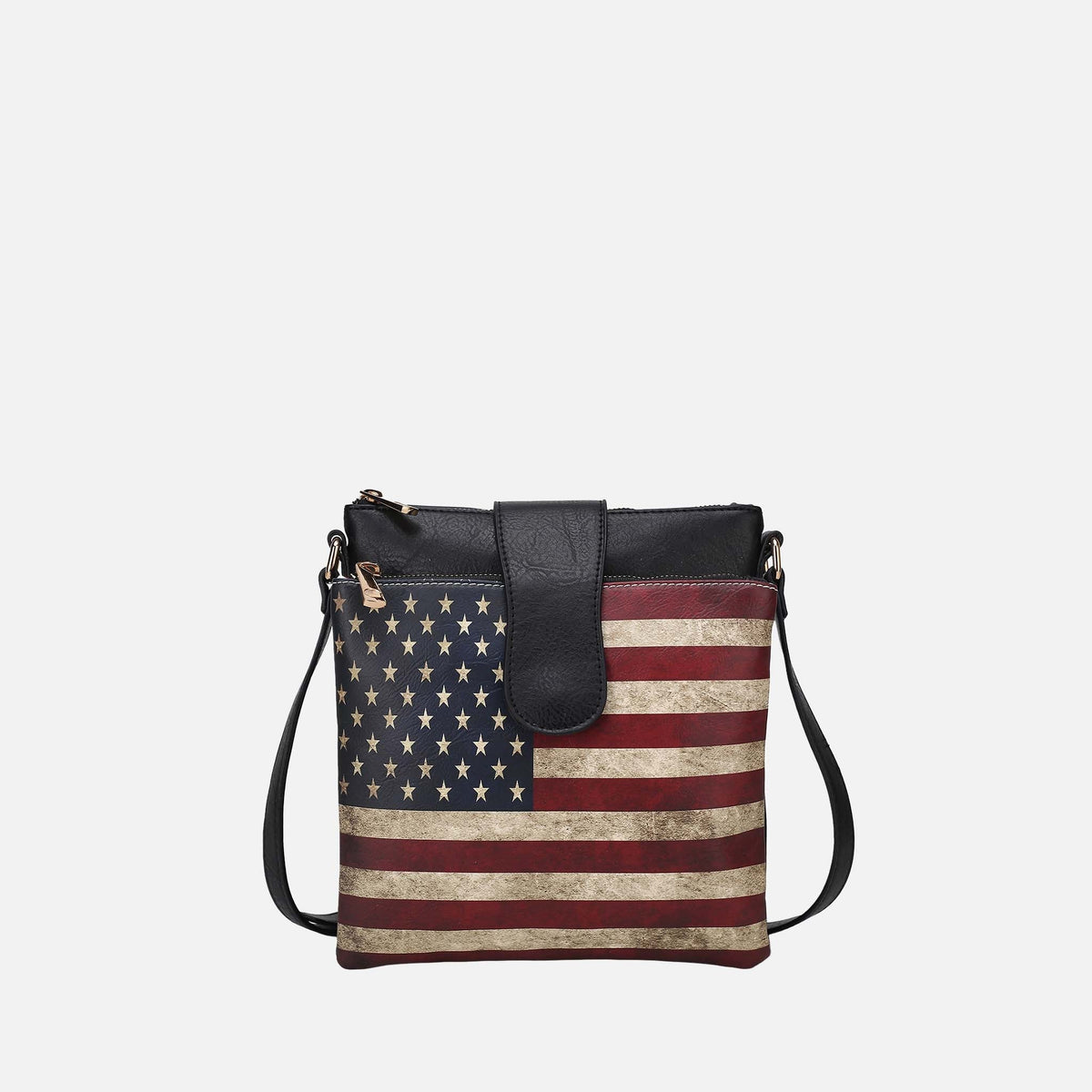Josephine Printed Flag Crossbody Bag