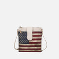 MKF Collection by Mia K. - Josephine Printed Flag Crossbody Bag