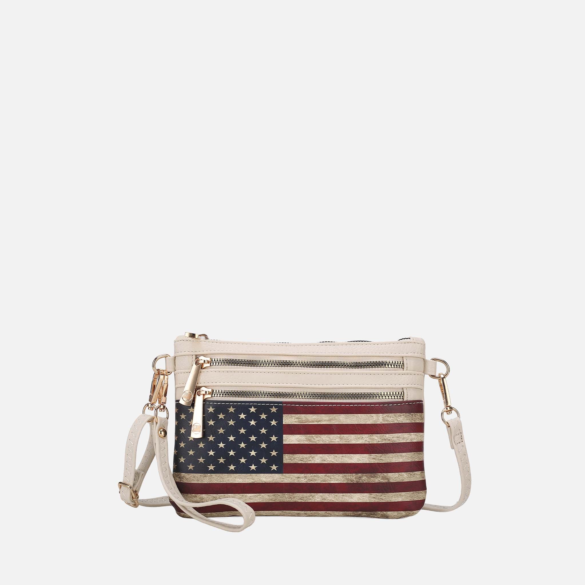 MKF Collection by Mia K. - Alisson Printed Flag Crossbody Bag