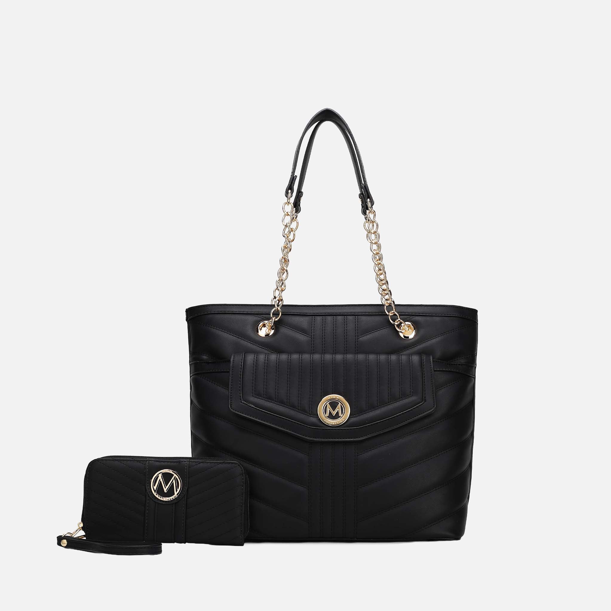 MKF Collection by Mia K. - Chiari Tote Bag and Wallet Set