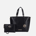 Beryl Embossed Tote Bag and Wristlet Set