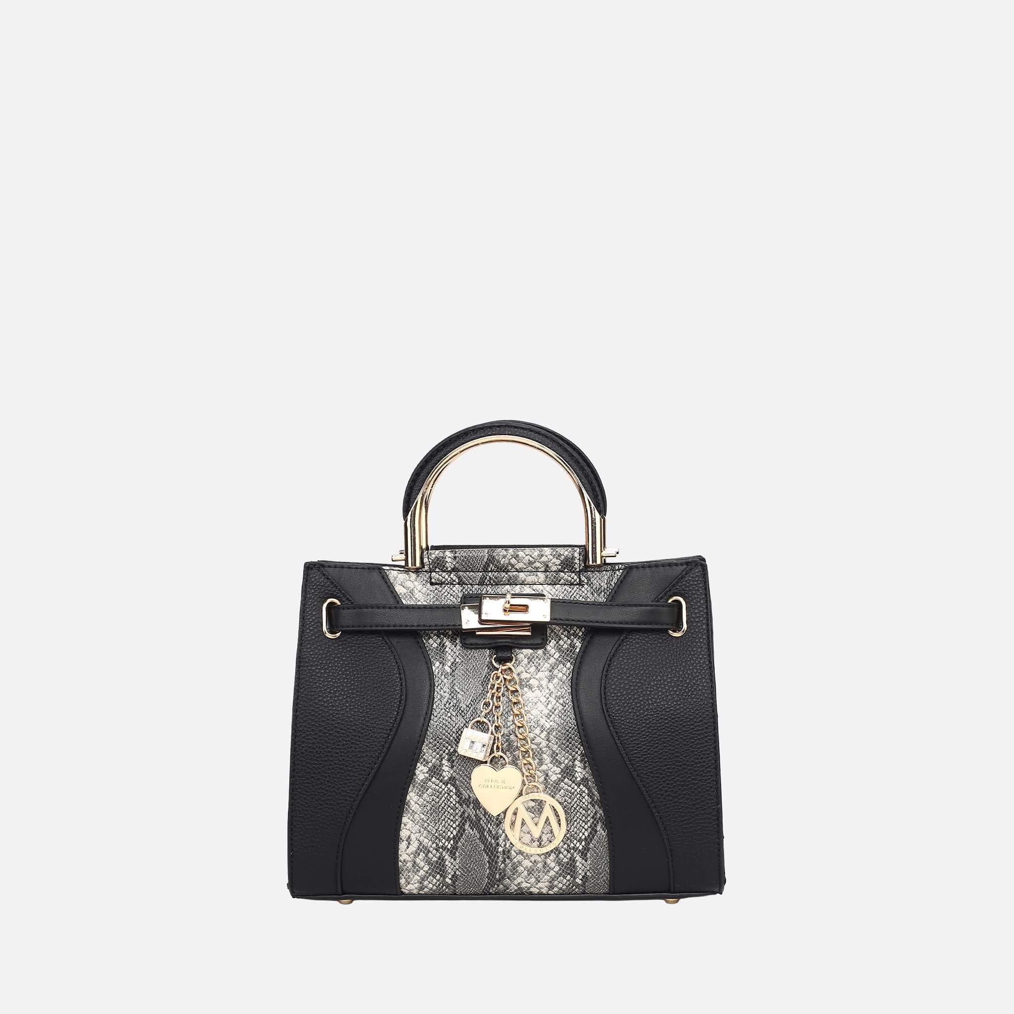 MKF Collection by Mia K. - Cassia Snake embossed Satchel Bag