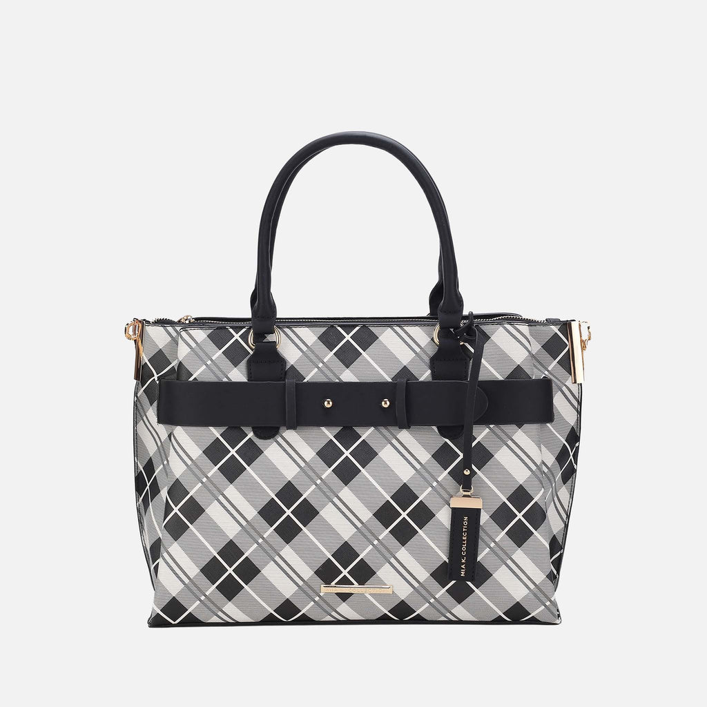 MKF Collection by Mia K. - Vivian Plaid Shoulder Bag