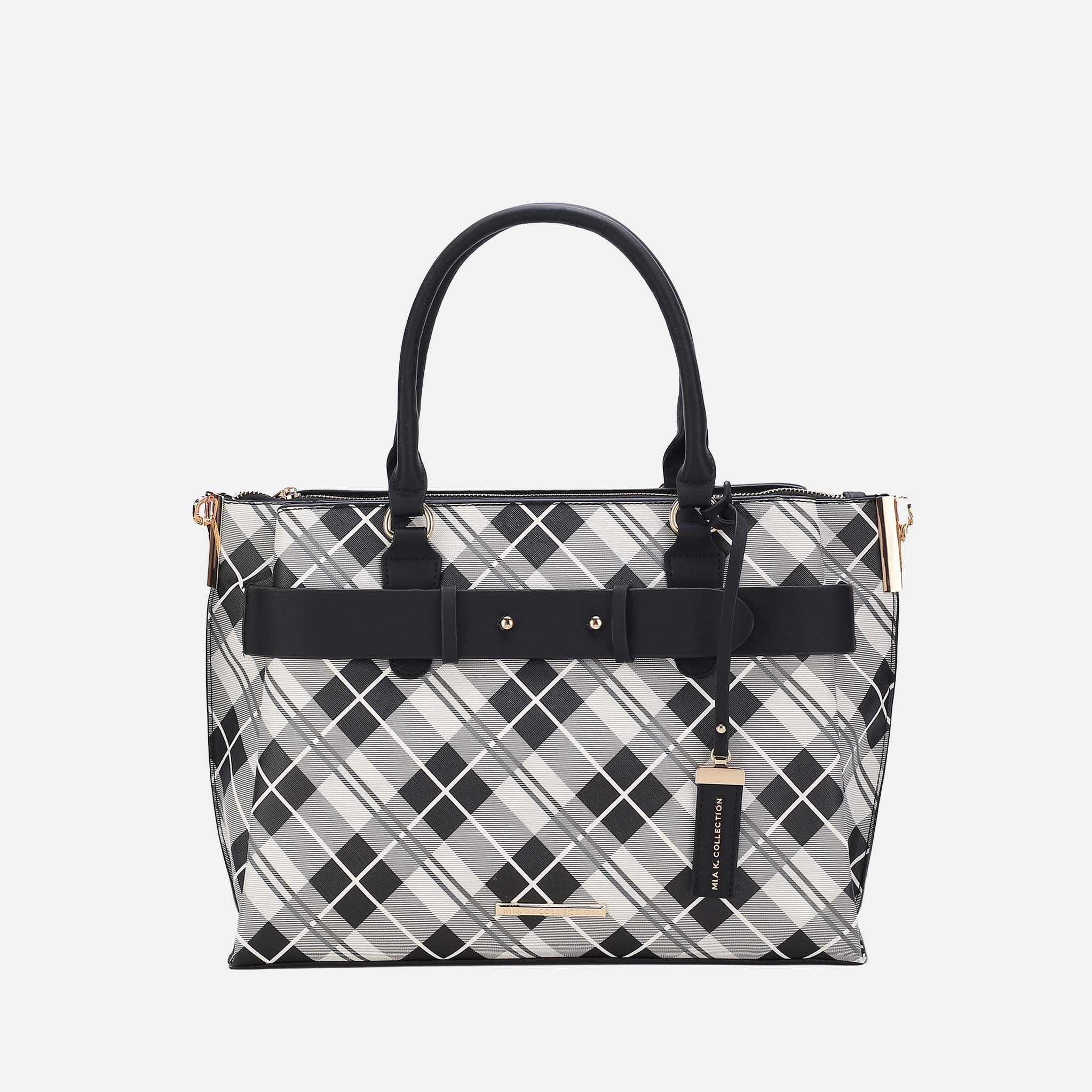 MKF Collection by Mia K. - Vivian Plaid Shoulder Bag