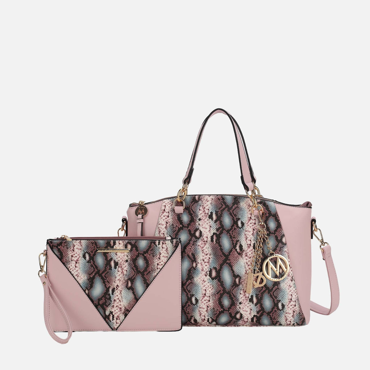 Addison Shoulder Bag and Wristlet Set
