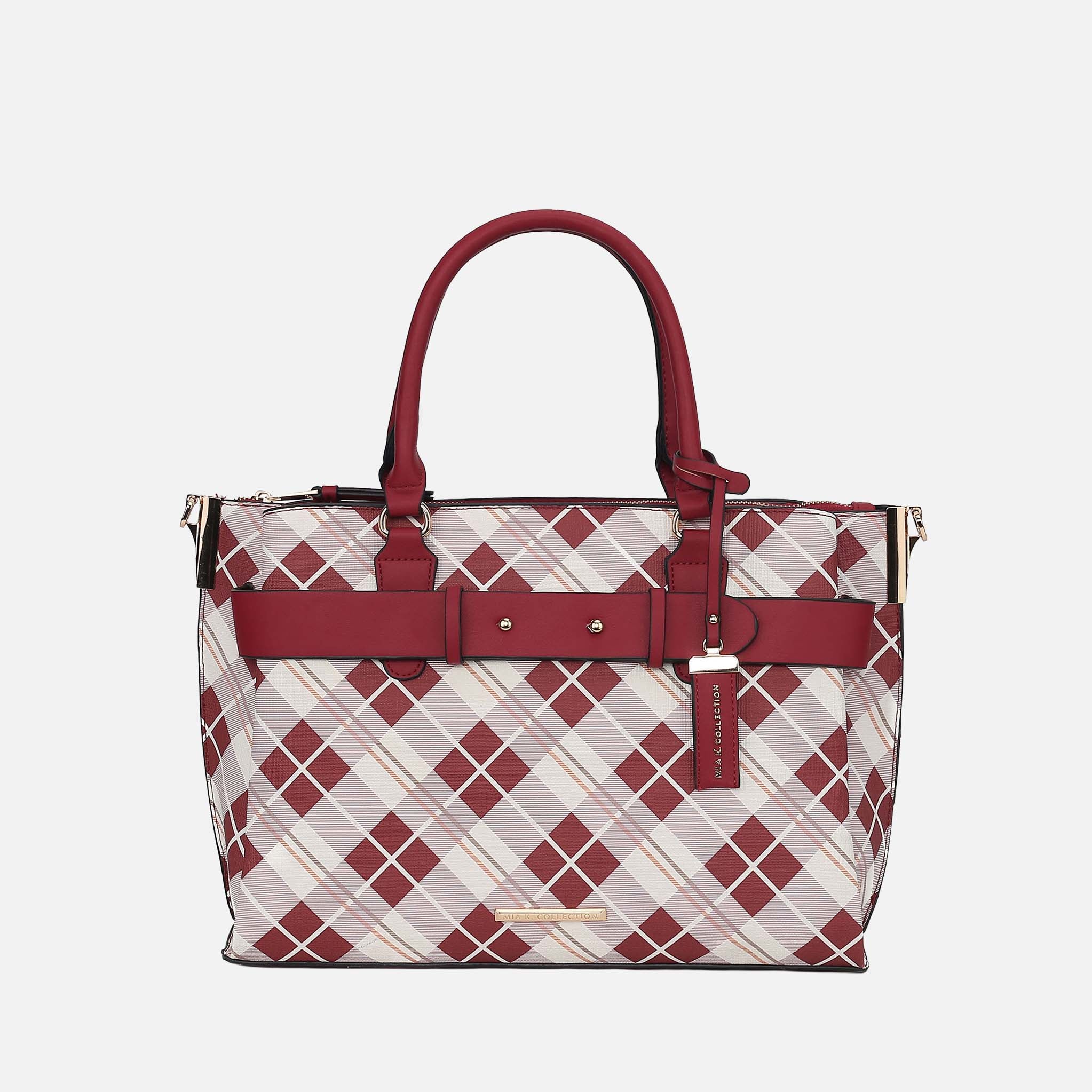 MKF Collection by Mia K. - Vivian Plaid Shoulder Bag