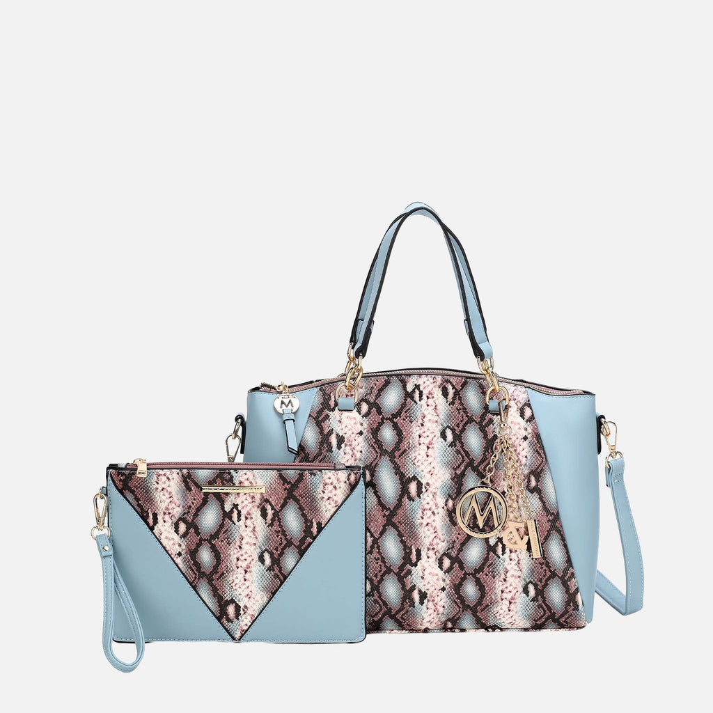 MKF Collection by Mia K. - Addison Shoulder Bag and Wristlet Set