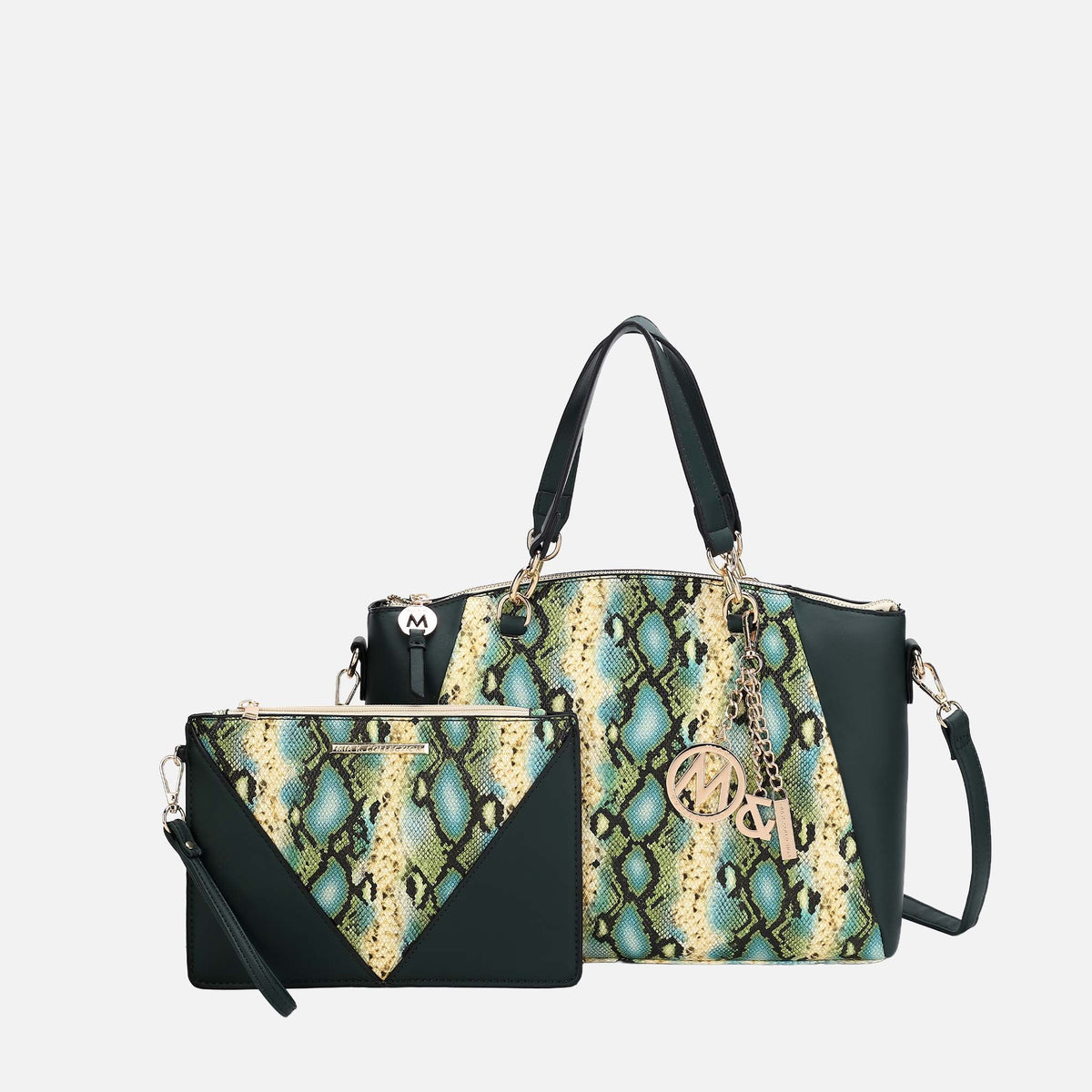 Addison Shoulder Bag and Wristlet Set