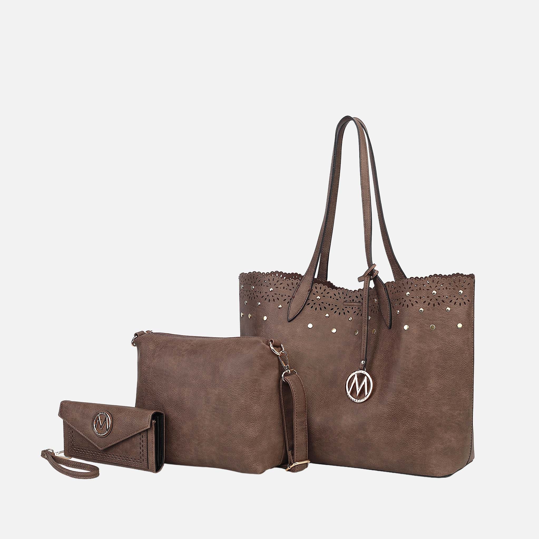 MKF Collection by Mia K. - Mariahna 3 Pcs Shopper Tote, crossbody and Wallet