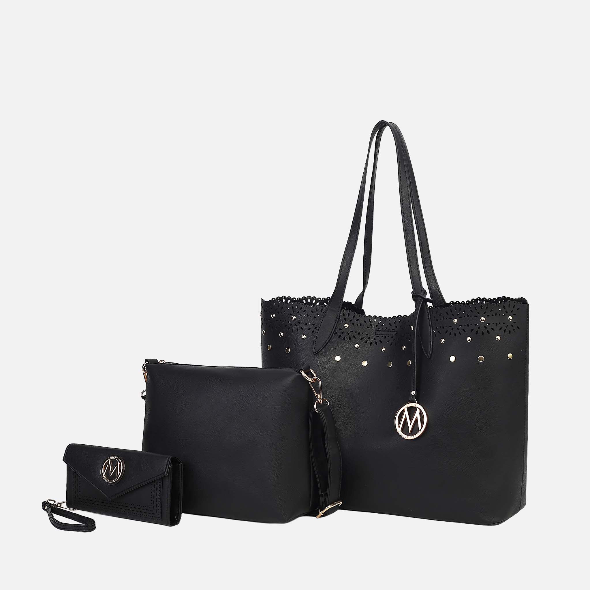 MKF Collection by Mia K. - Mariahna 3 Pcs Shopper Tote, crossbody and Wallet