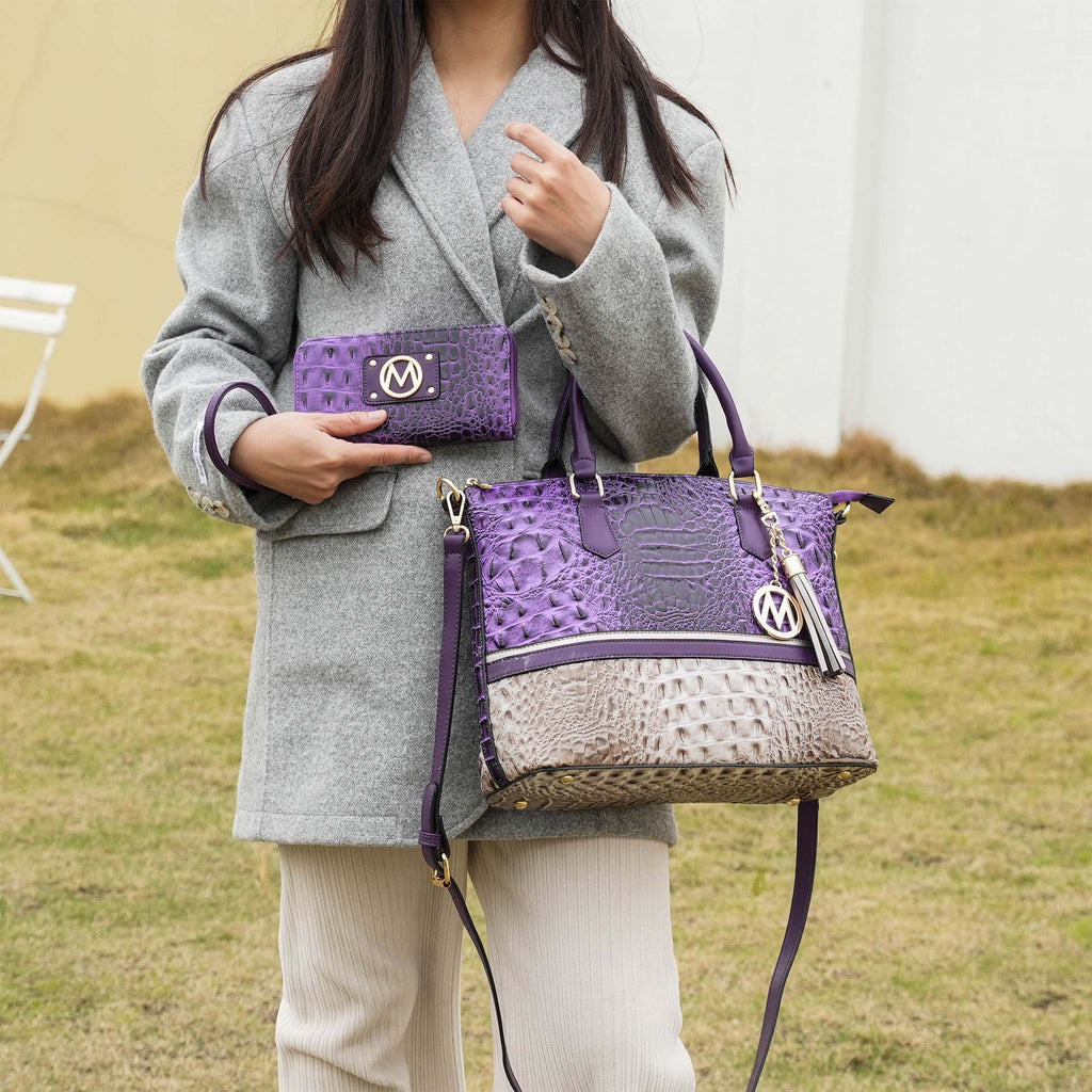 MKF Collection by Mia K. - Autumn Tote Bag and Wallet Set