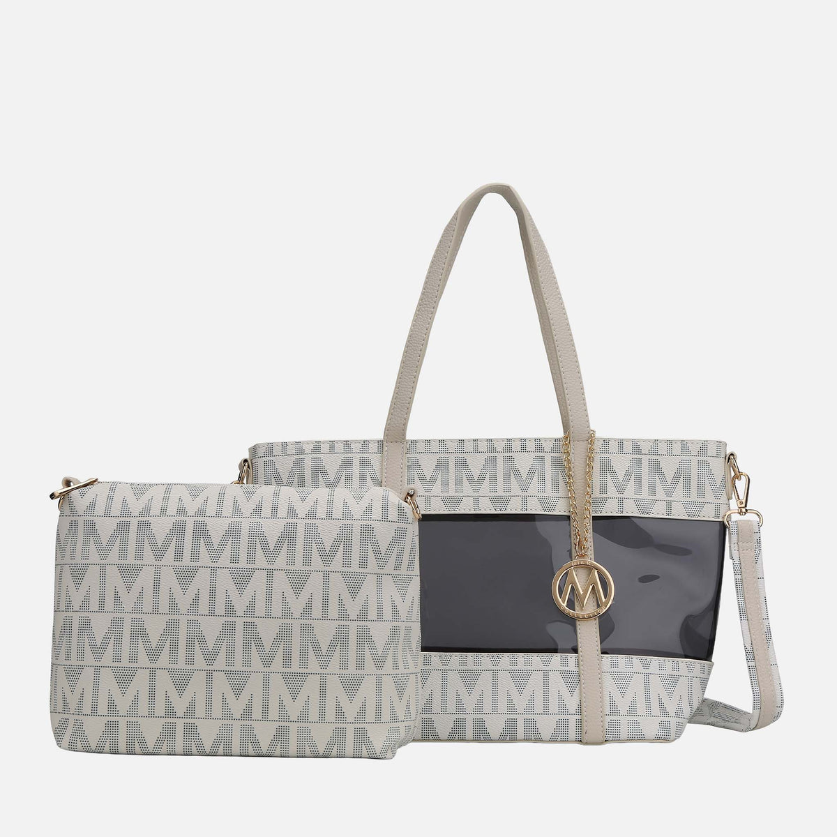 MKF Collection by Mia K. - Belinda Signature Tote Bag and Pouch Set
