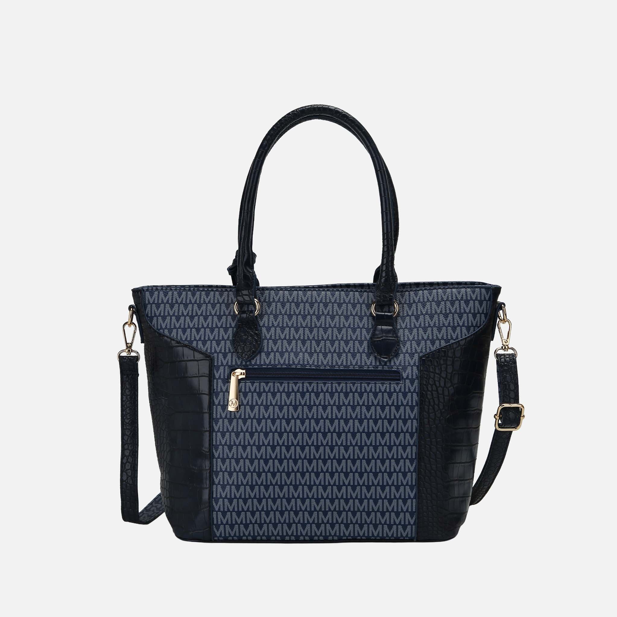 MKF Collection by Mia K. - Shonda Signature Tote Bag and Set