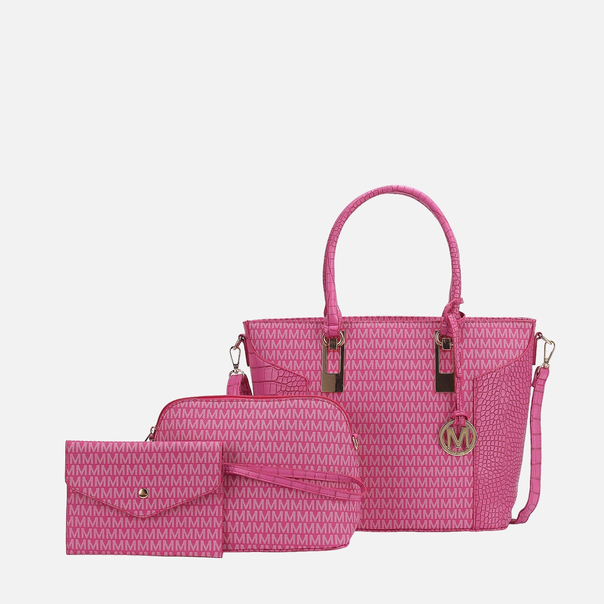 MKF Collection by Mia K. - Shonda Signature Tote Bag and Set