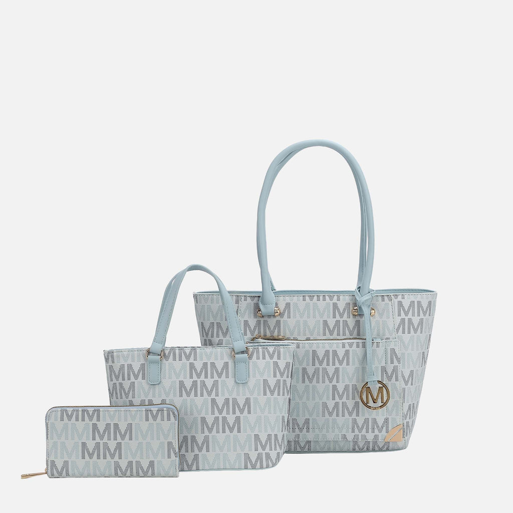 MKF Collection by Mia K. - Lady II Signature Tote Bag and Set