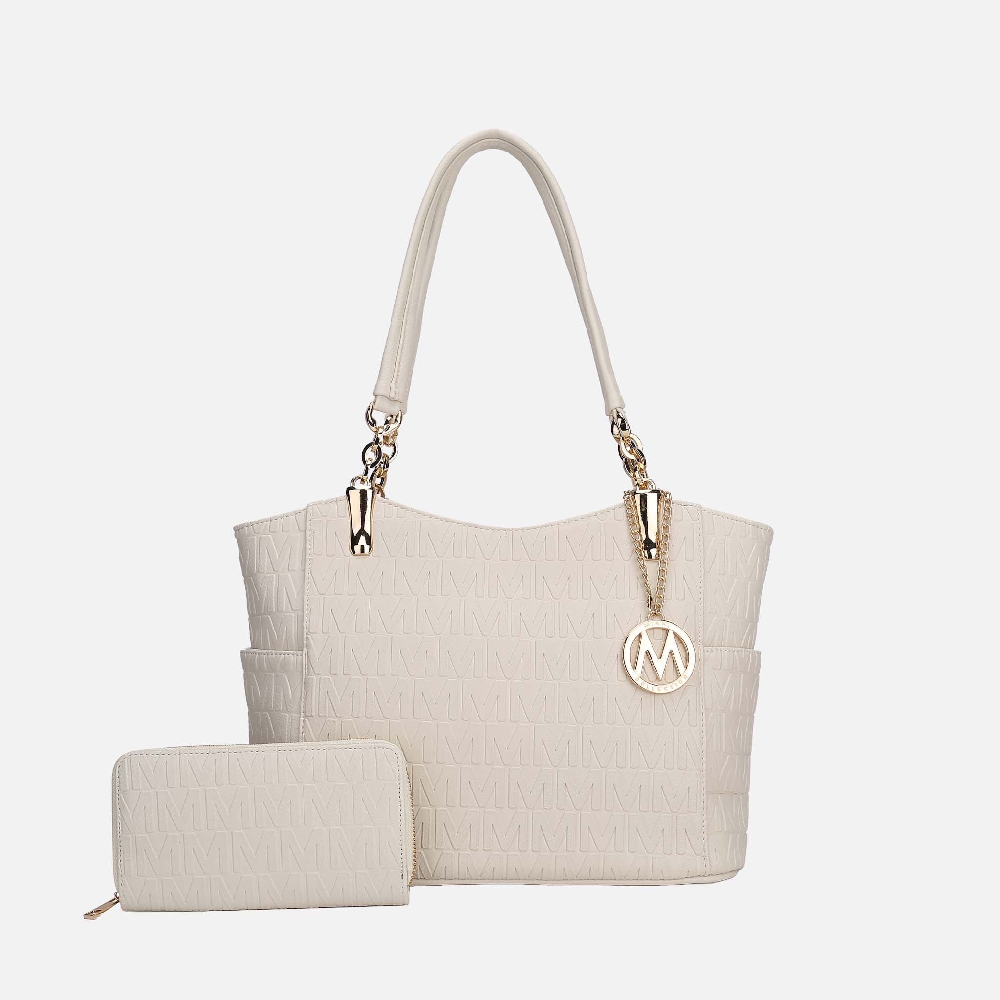 MKF Collection by Mia K. - Allison Signature Tote Bag and Wallet Set